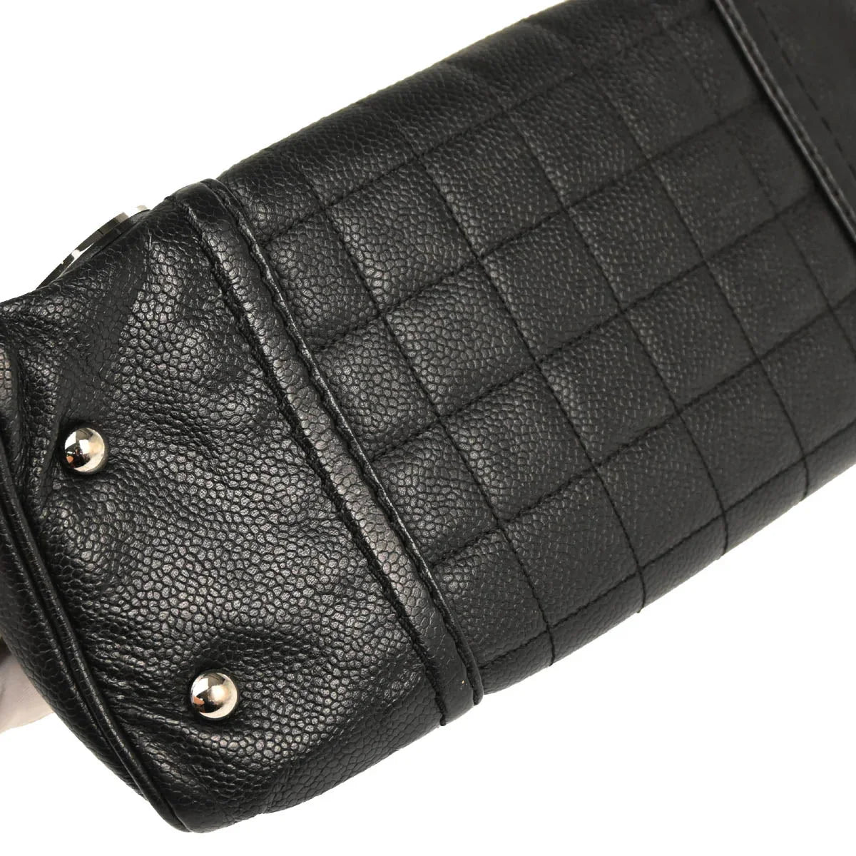 Chanel Black Caviar Choco Bar Handbag