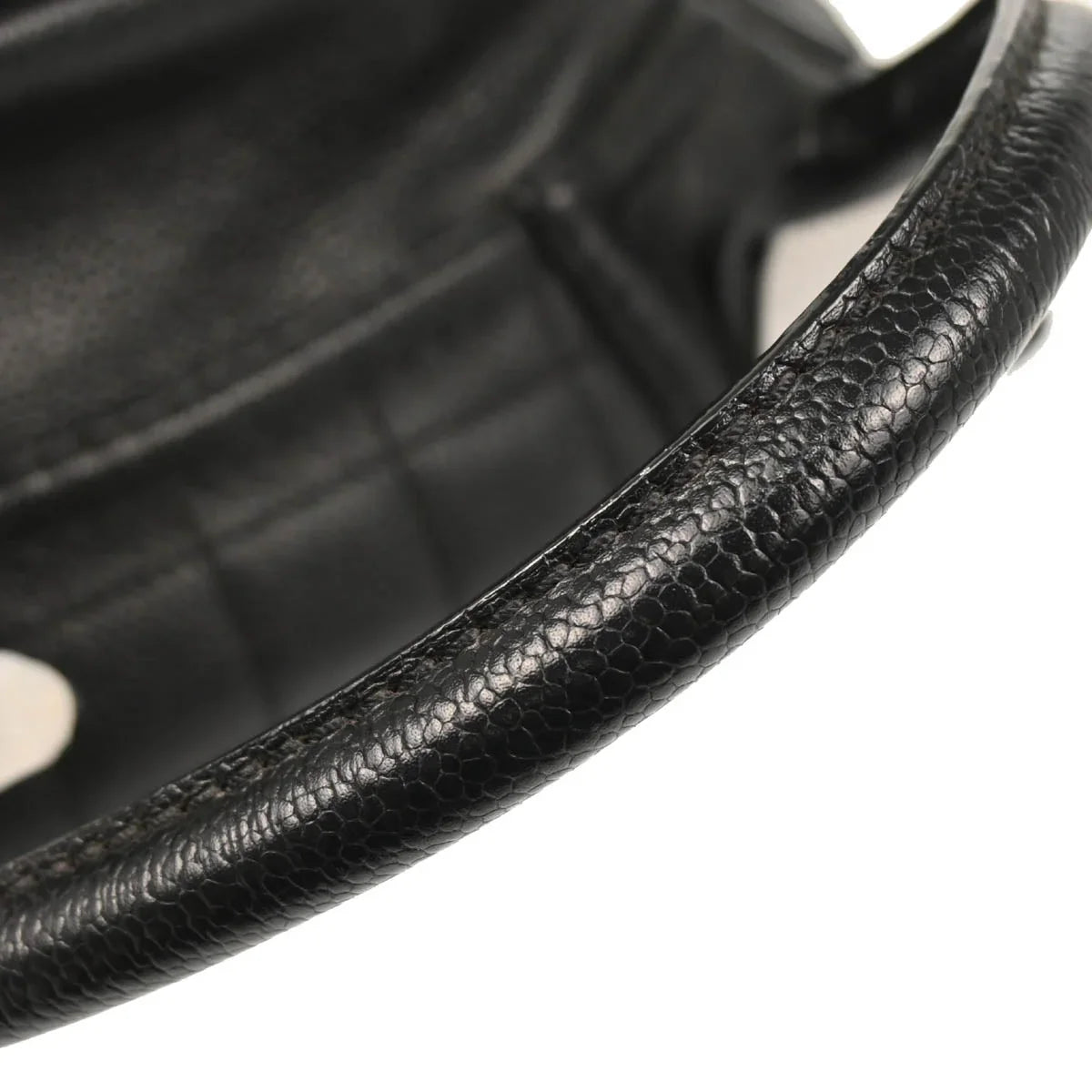 Chanel Black Caviar Choco Bar Handbag