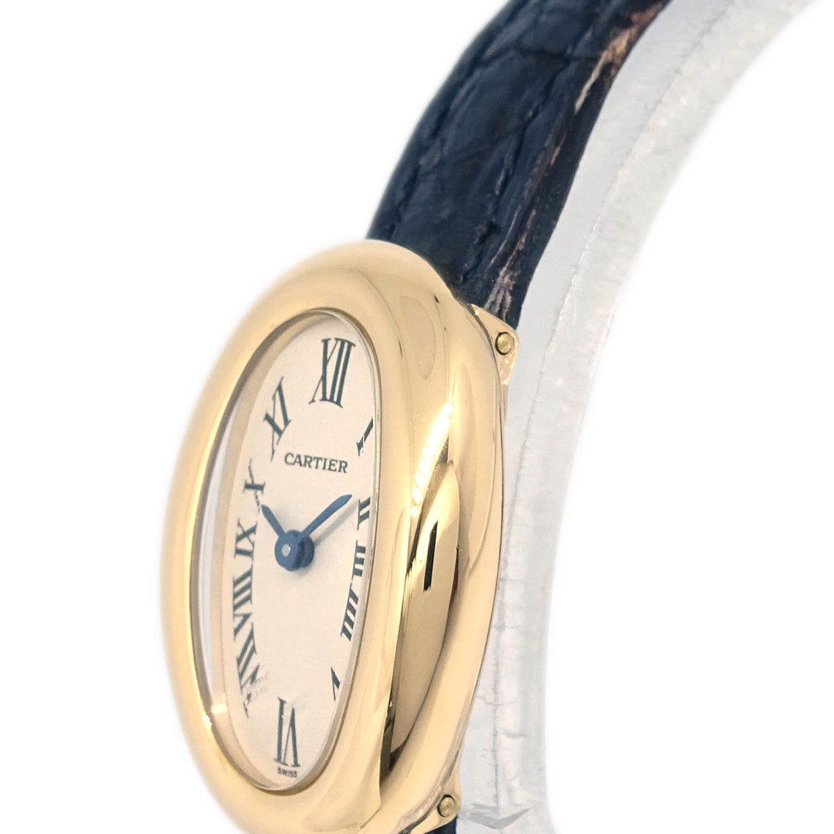 Cartier * Mini Baignoire Ref.1960 Quartz Watch 18KYG Black
