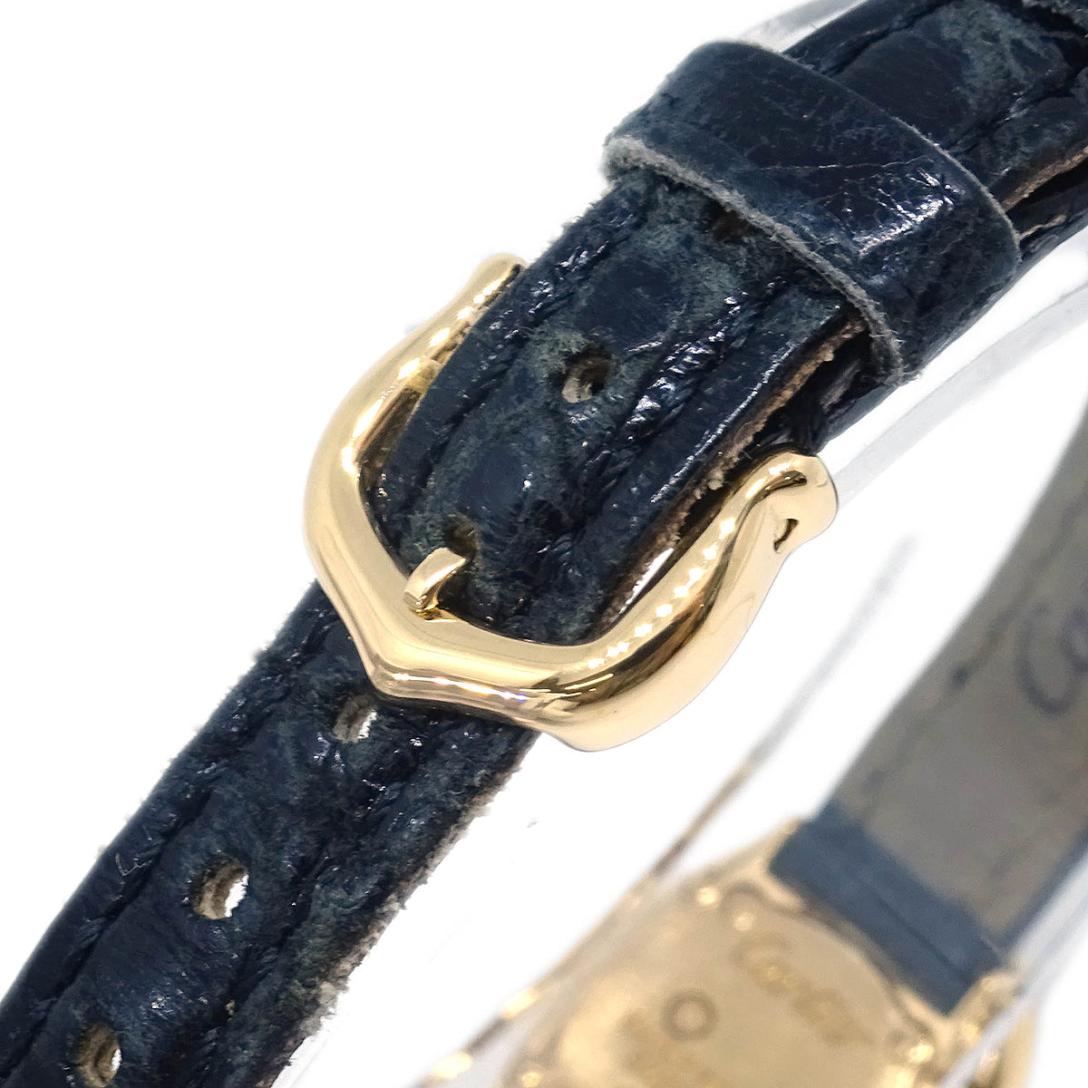 Cartier * Mini Baignoire Ref.1960 Quartz Watch 18KYG Black