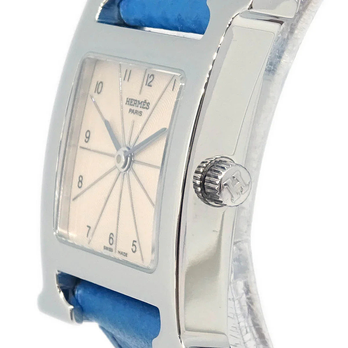 Hermes H Watch HH1.210 Quartz Watch SS Blue