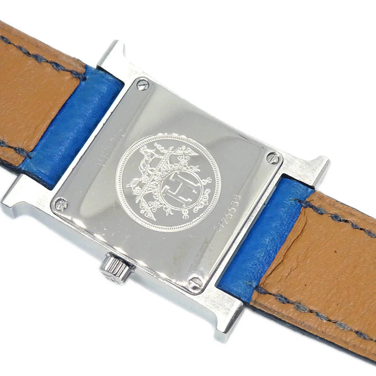Hermes H Watch HH1.210 Quartz Watch SS Blue