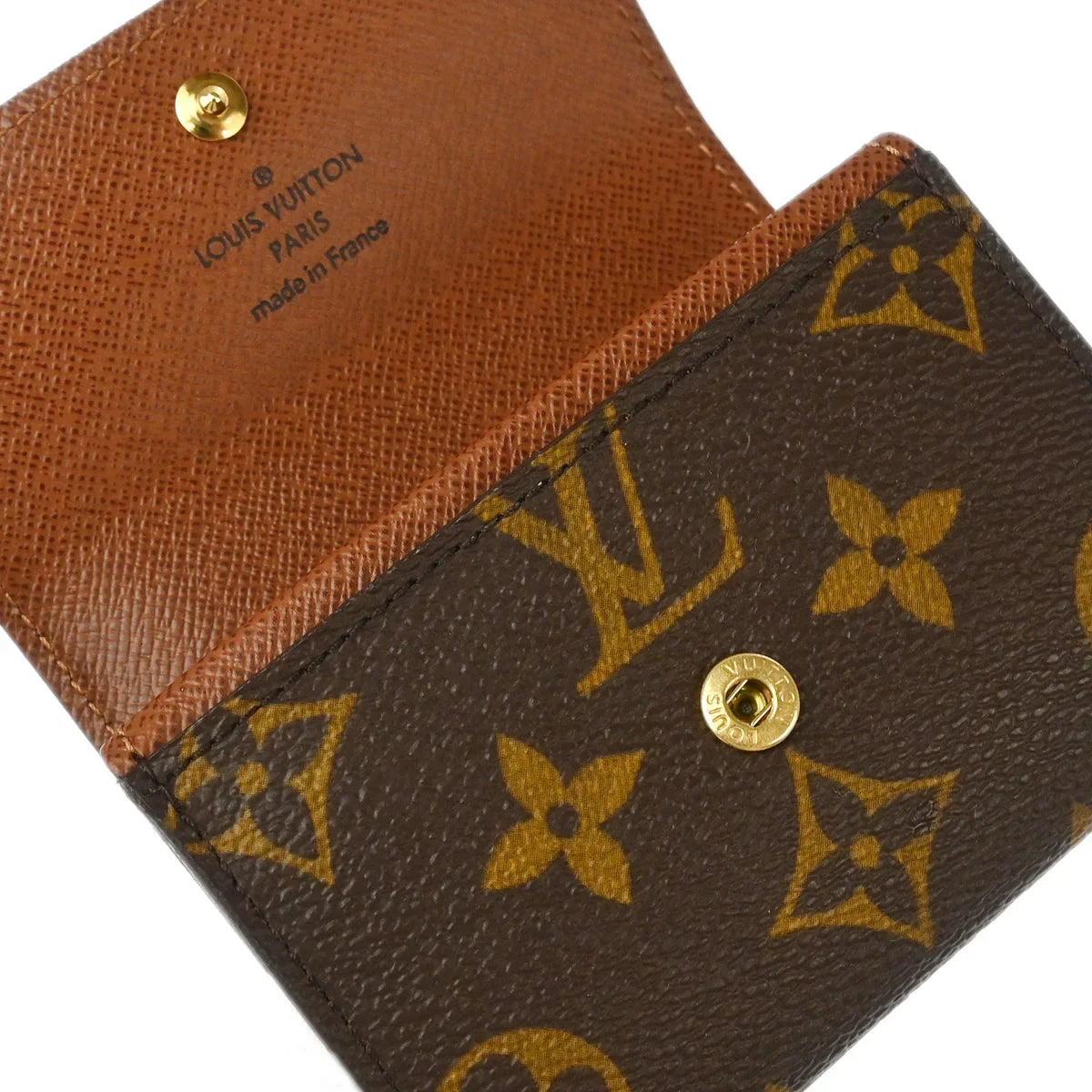 Louis Vuitton 2006 Monogram Porte Monnaie Plat Coin Case Wallet M61930