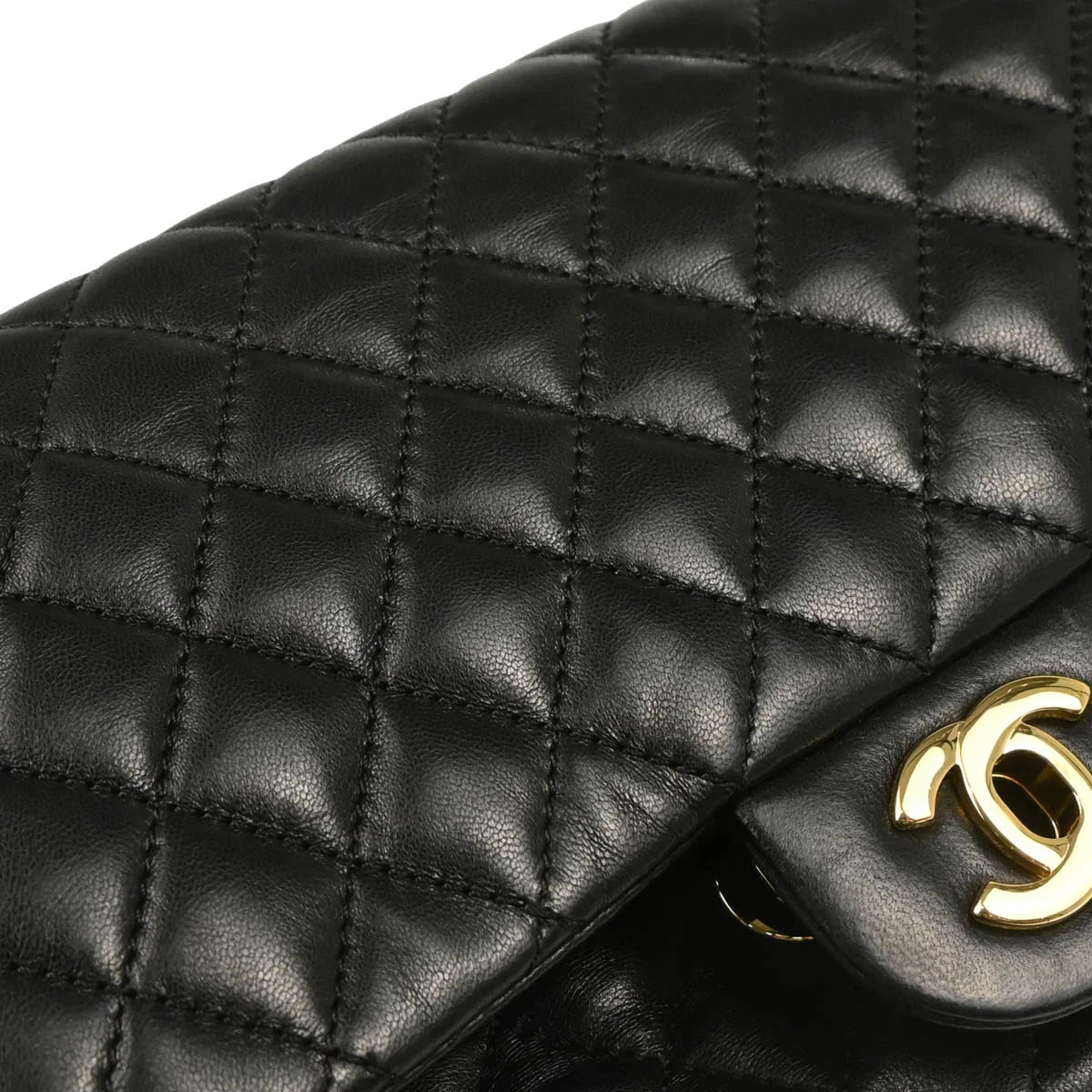 Chanel 2009-2010 Black Lambskin Valentine Shoulder Bag
