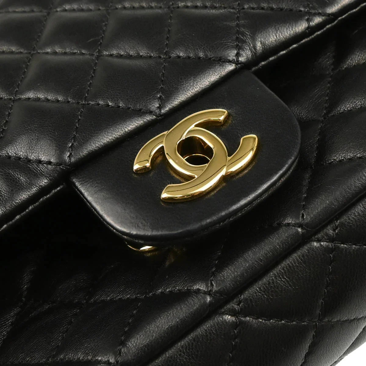 Chanel 2009-2010 Black Lambskin Valentine Shoulder Bag