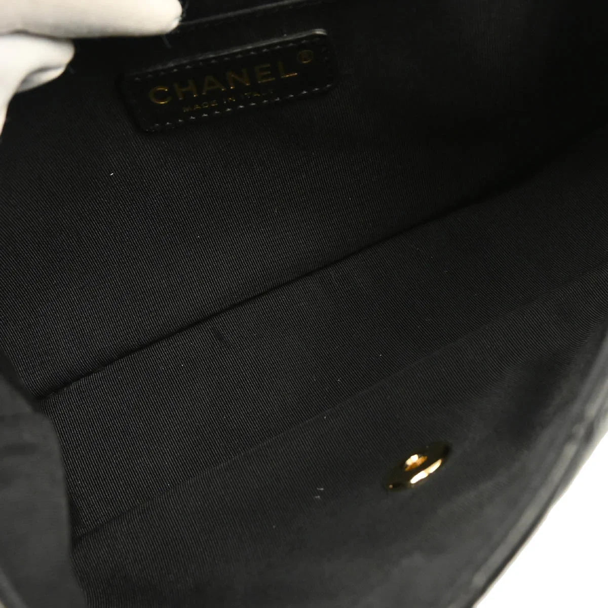 Chanel 2009-2010 Black Lambskin Valentine Shoulder Bag
