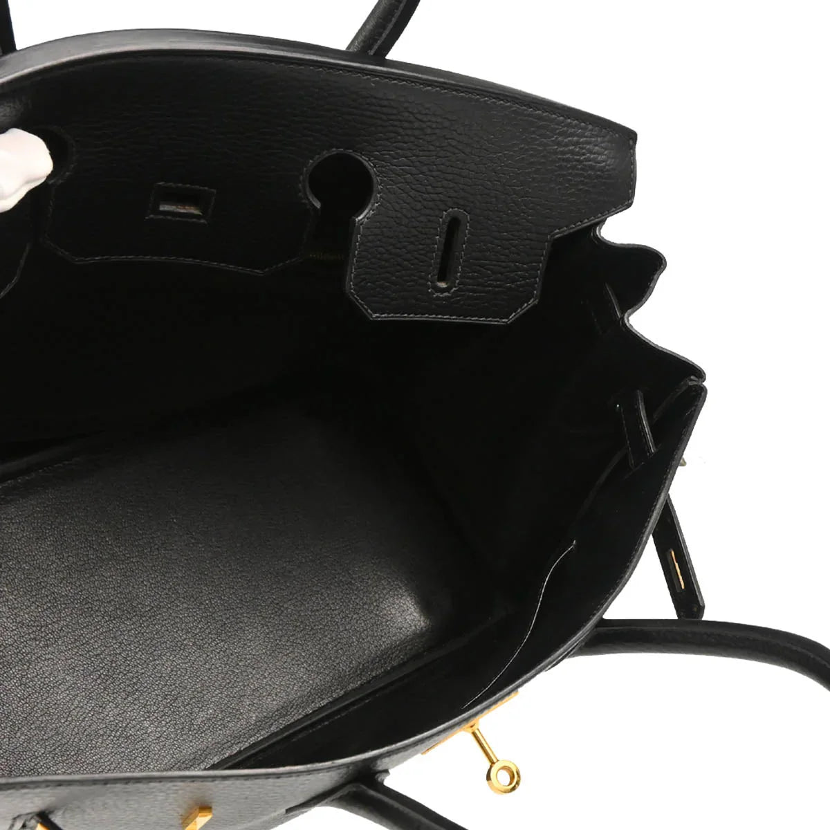 Hermes Black Ardennes Birkin 35 Handbag