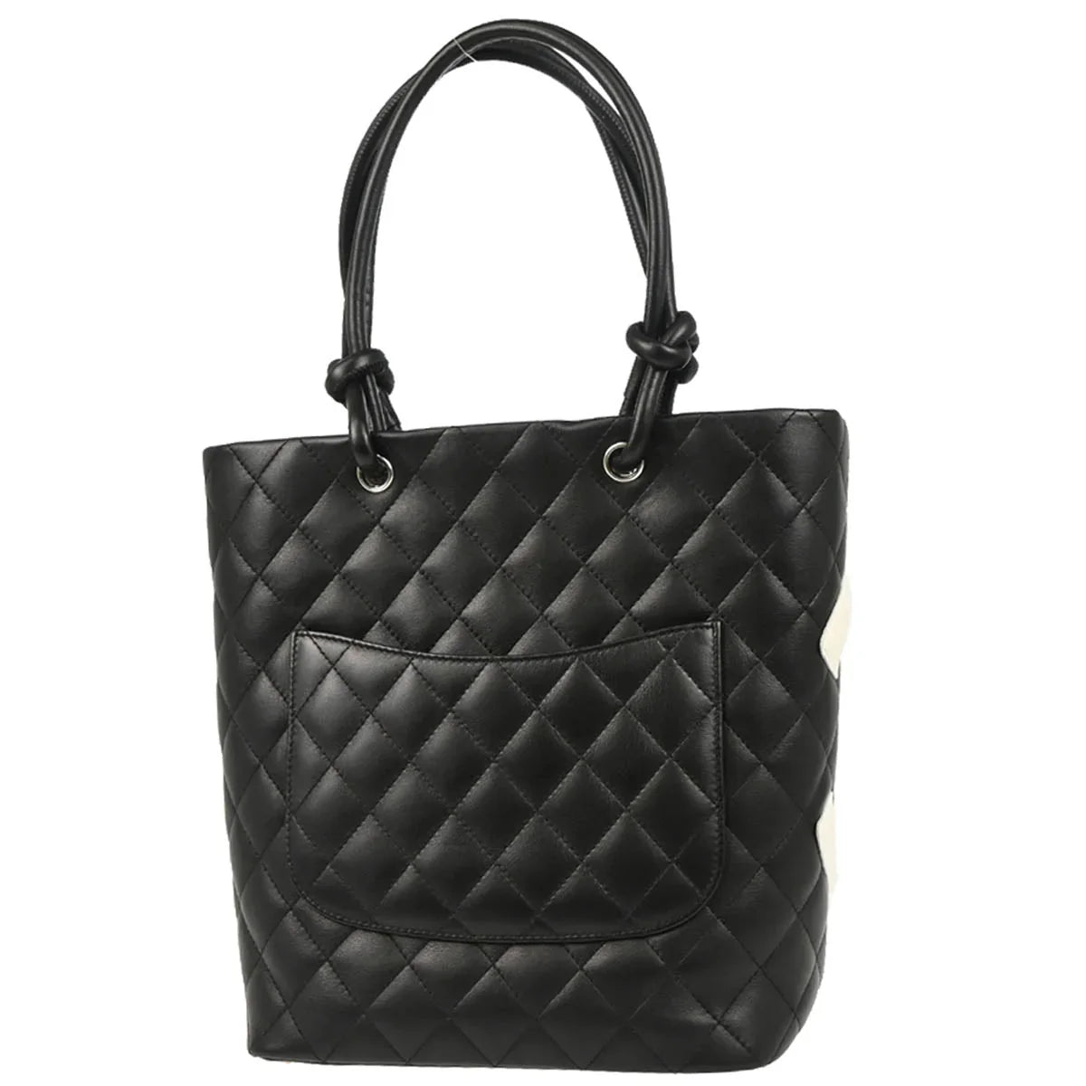 Chanel Black Calfskin Cambon Ligne Tote Handbag
