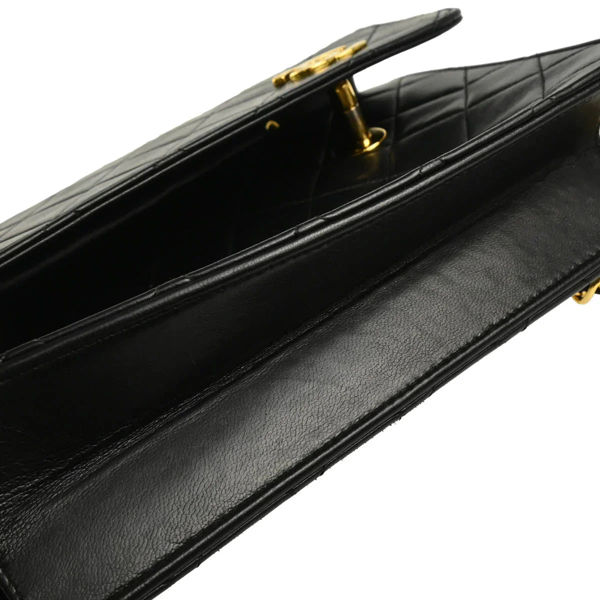 Chanel Black Lambskin 2way Shoulder Handbag