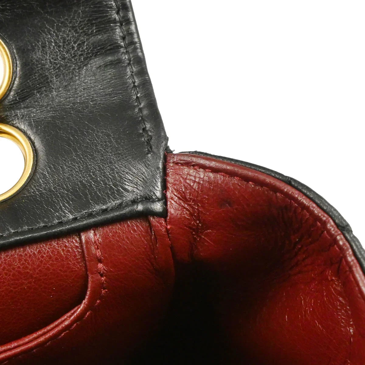 Chanel Black Lambskin Single Flap Shoulder Bag