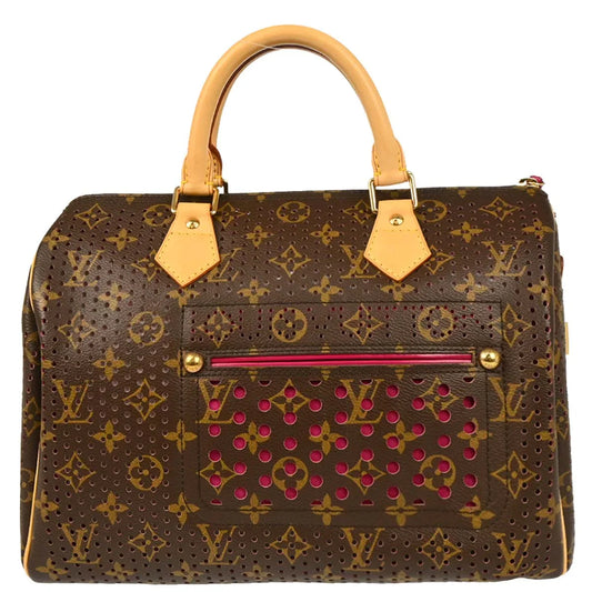 Louis Vuitton 2006 Pink Monogram Perfo Speedy 30 Handbag M95180
