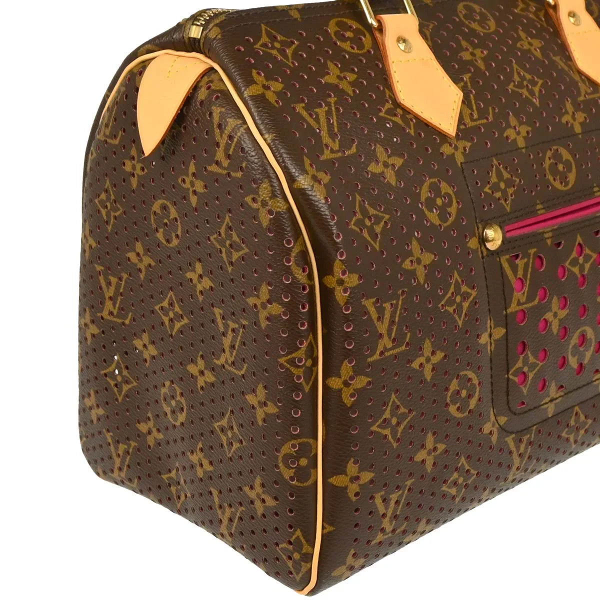 Louis Vuitton 2006 Pink Monogram Perfo Speedy 30 Handbag M95180