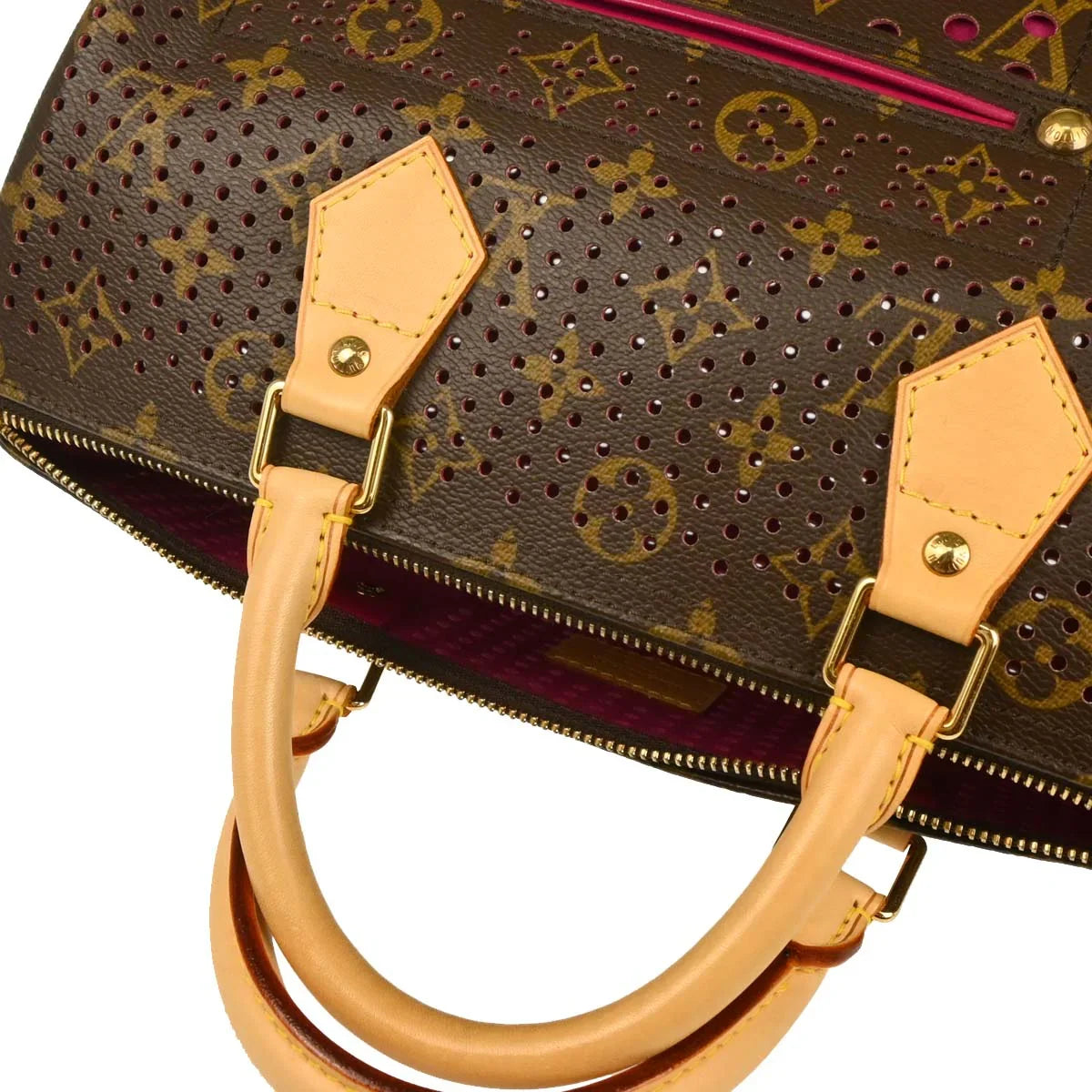 Louis Vuitton 2006 Pink Monogram Perfo Speedy 30 Handbag M95180