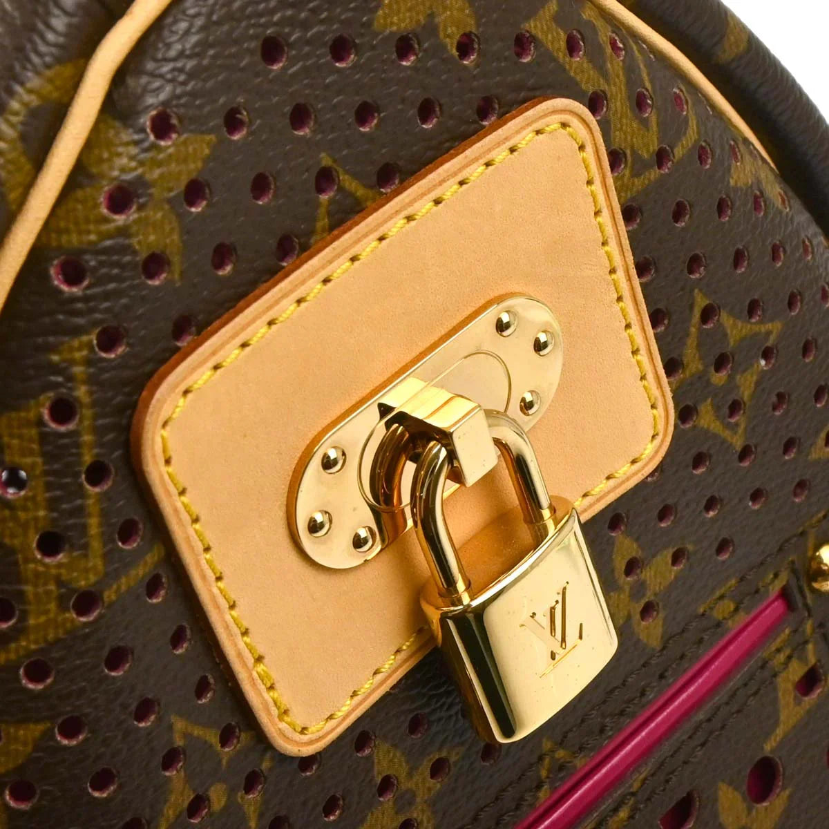 Louis Vuitton 2006 Pink Monogram Perfo Speedy 30 Handbag M95180