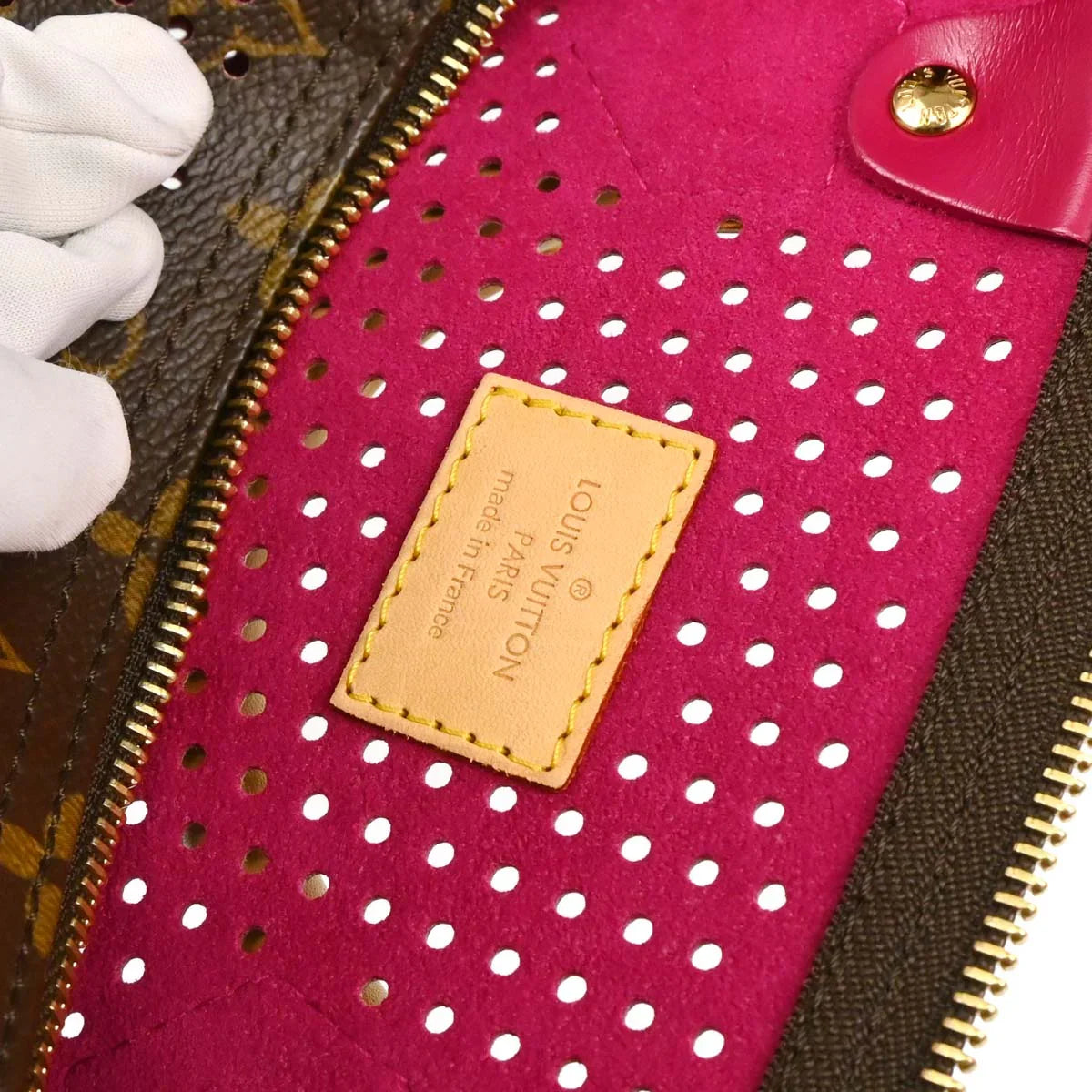 Louis Vuitton 2006 Pink Monogram Perfo Speedy 30 Handbag M95180
