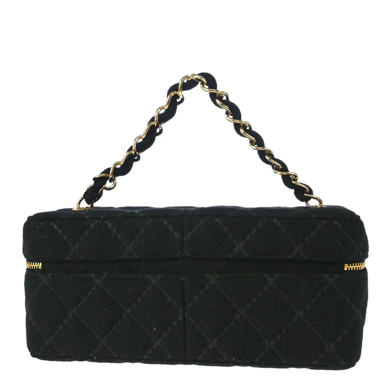 Chanel Black Woo Wild Stitch Vanity Handbag