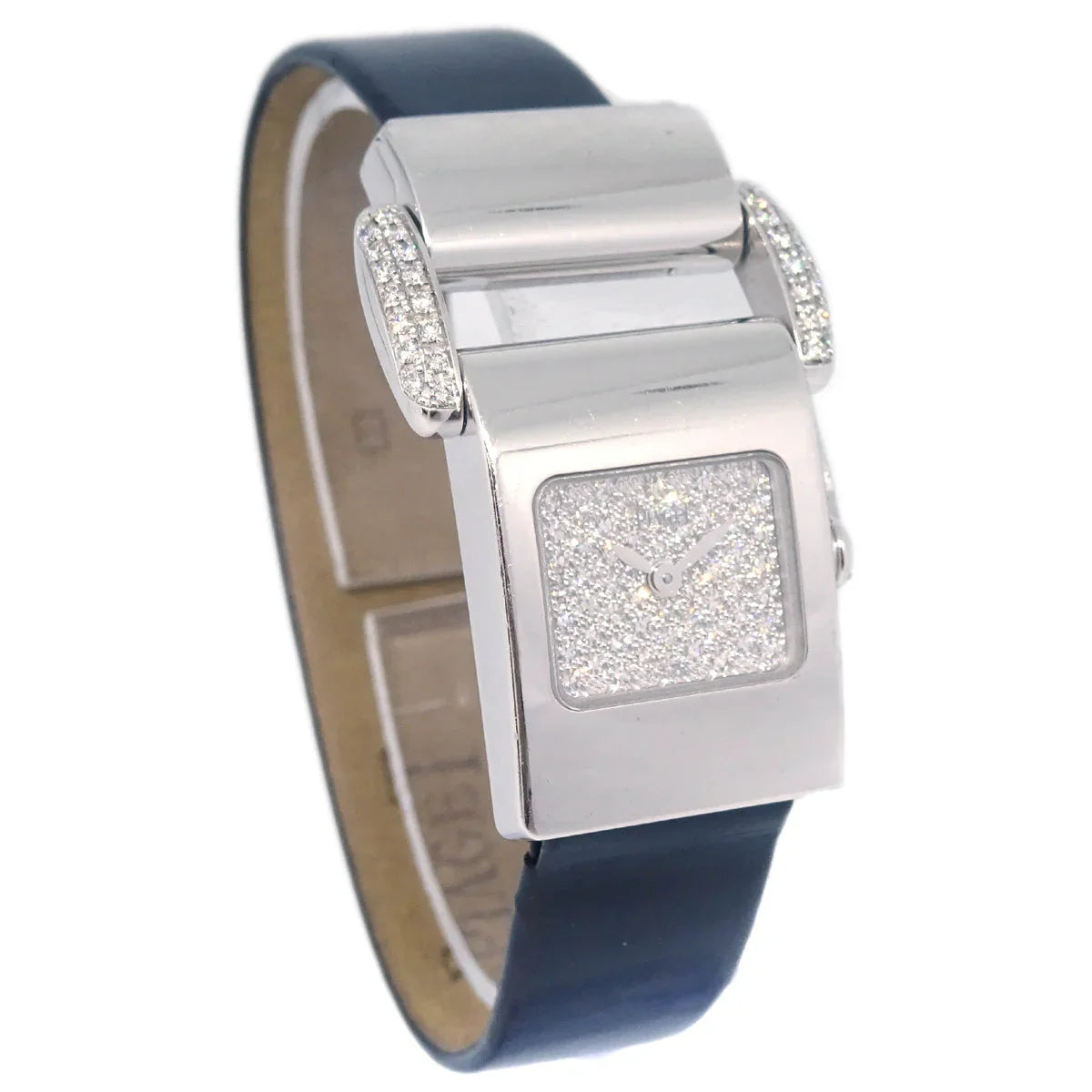 Piaget Miss Protocole Quartz Watch 18KWG Diamond Black