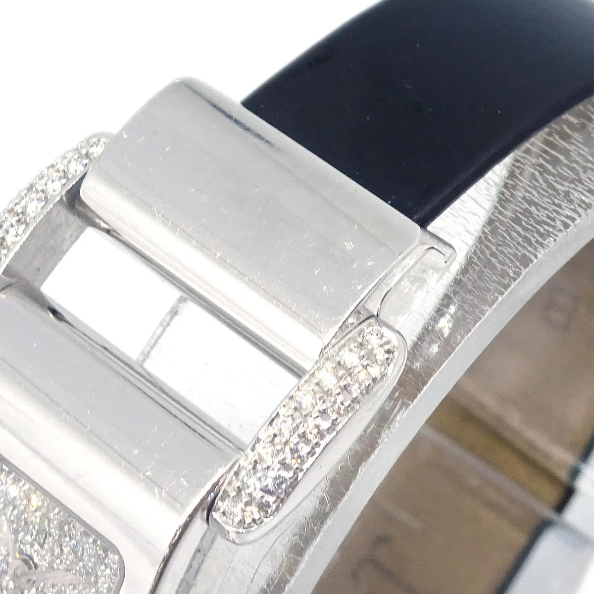 Piaget Miss Protocole Quartz Watch 18KWG Diamond Black