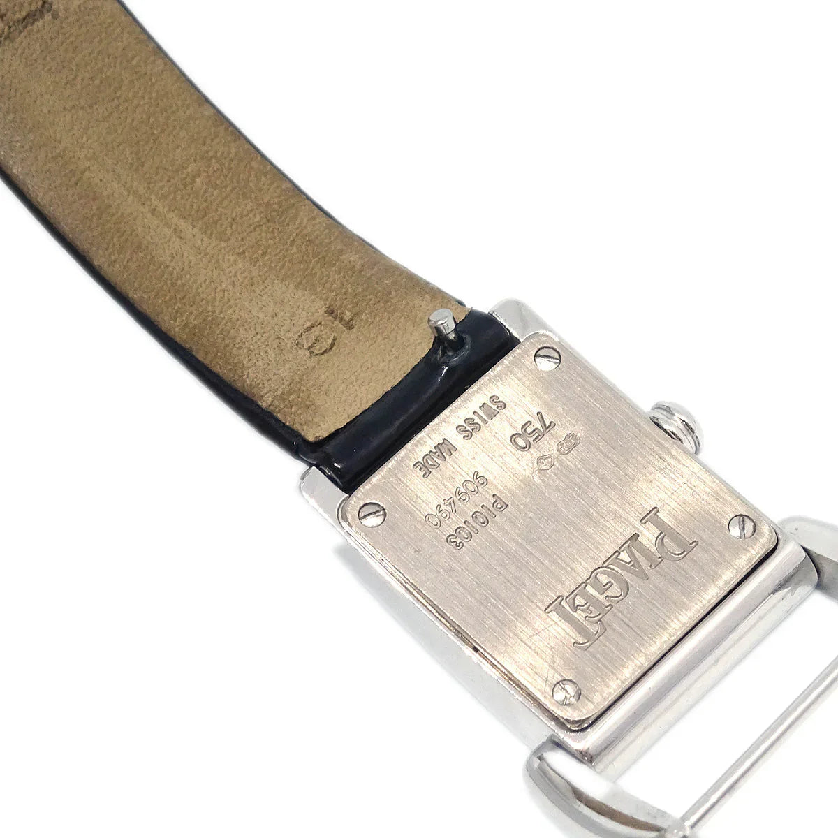 Piaget Miss Protocole Quartz Watch 18KWG Diamond Black