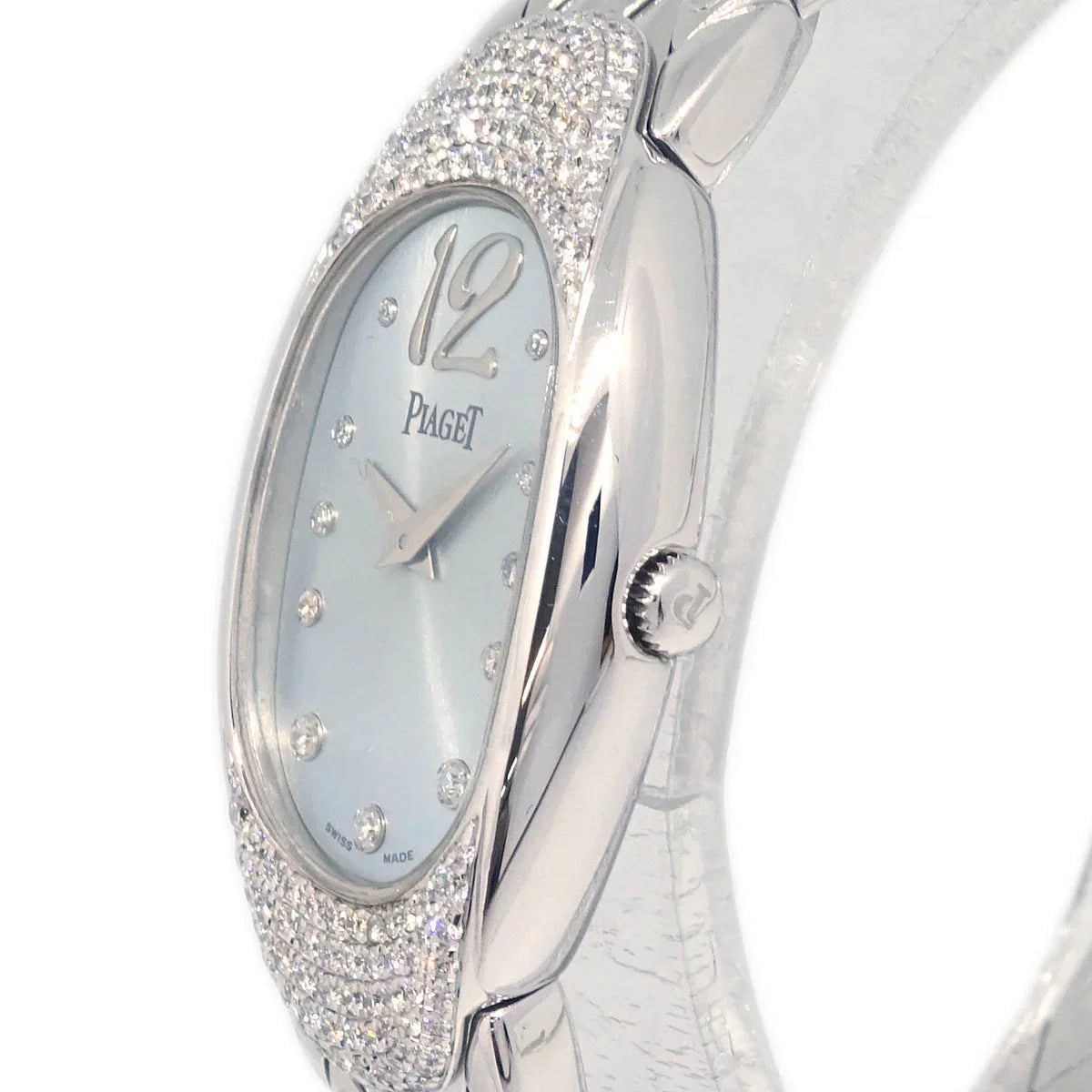 Piaget Limelight Ref.P10002 Quartz Watch 18KWG Diamond