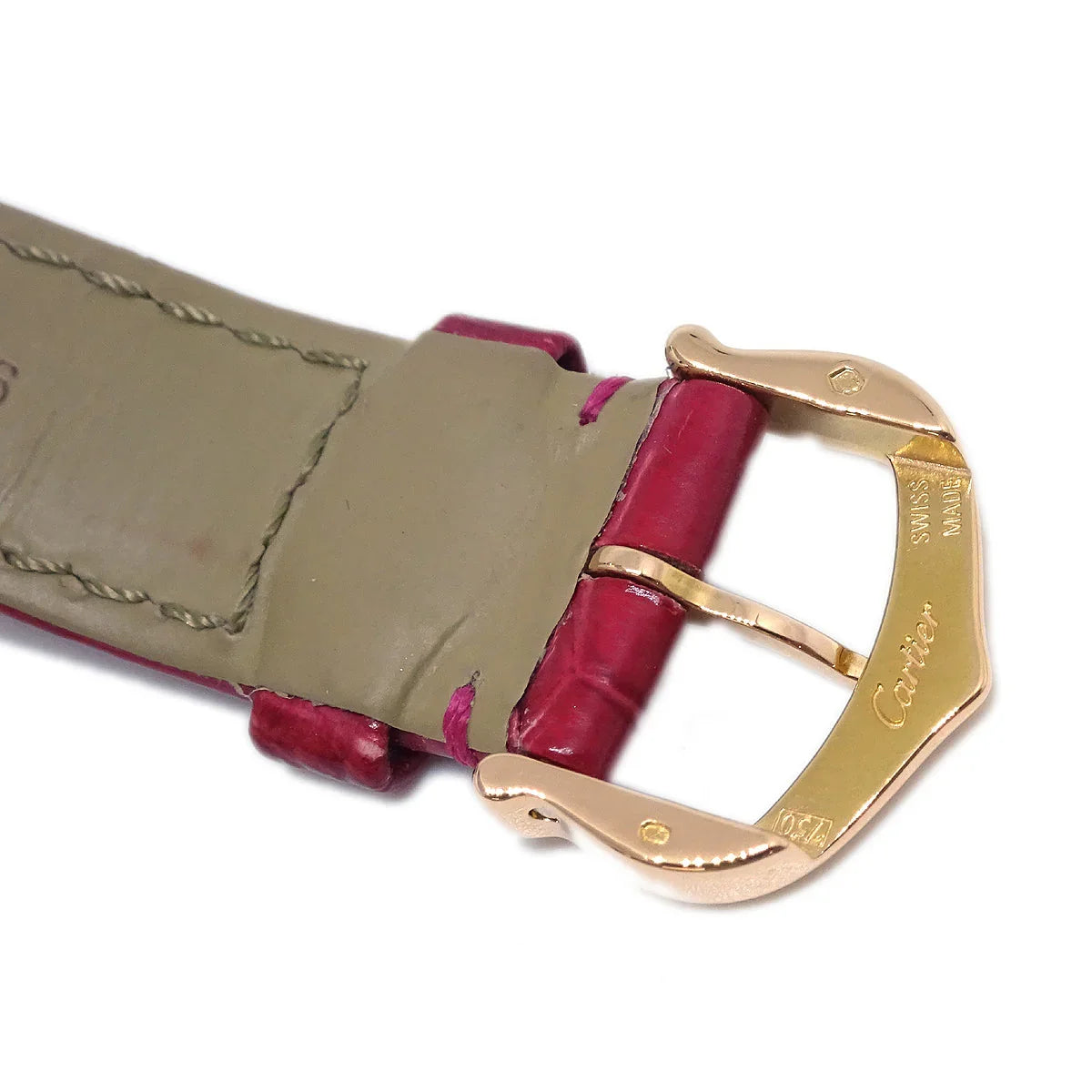 Cartier * Ballon Bleu Ref.3007 Quartz Watch 18KPG Red