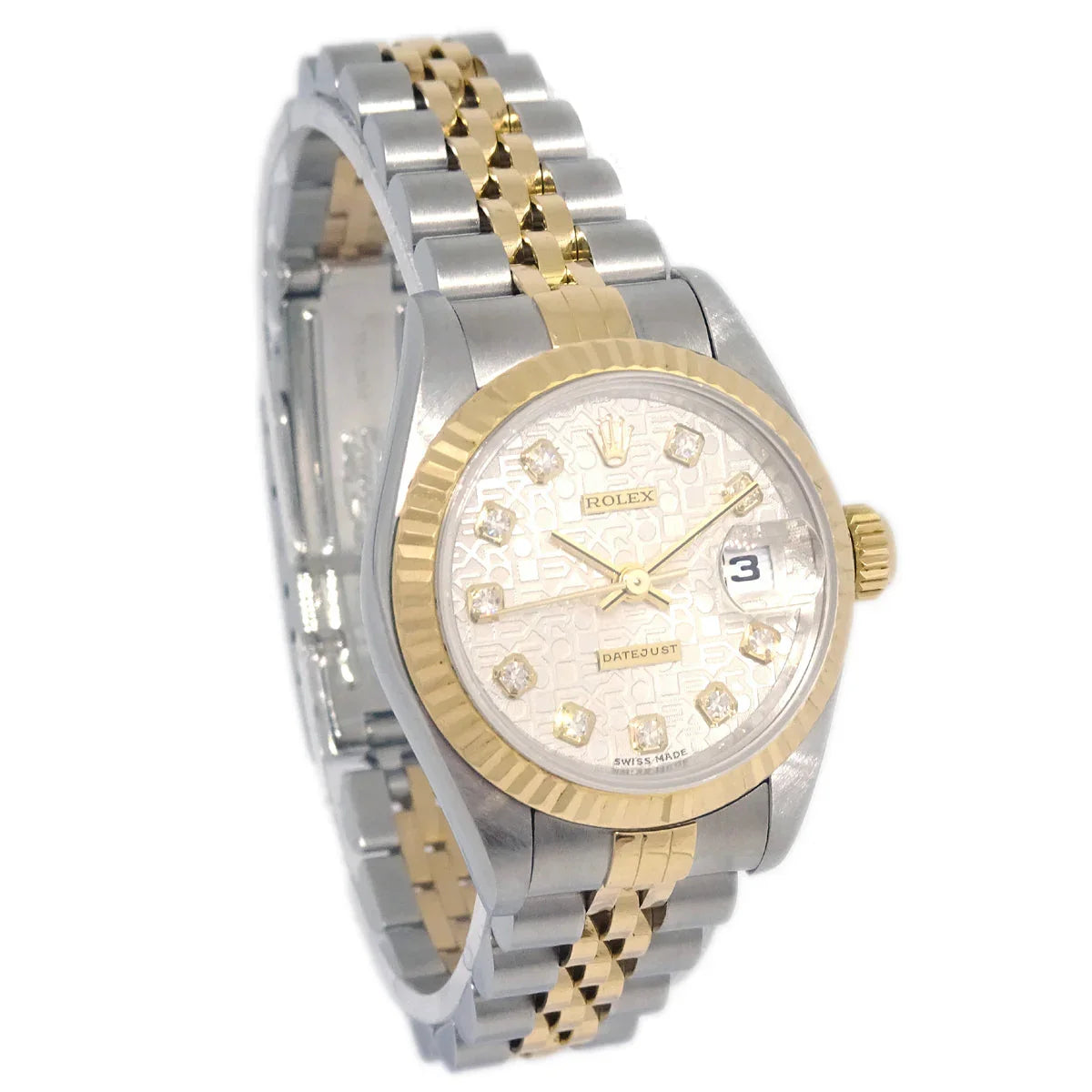 Rolex Oyster Perpetual Datejust 26mm Ref.69173G Watch 18KYG SS Diamond