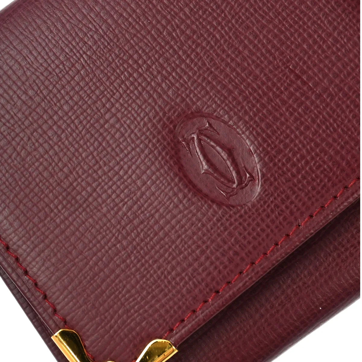 Cartier Coin Purse Wallet Bordeaux