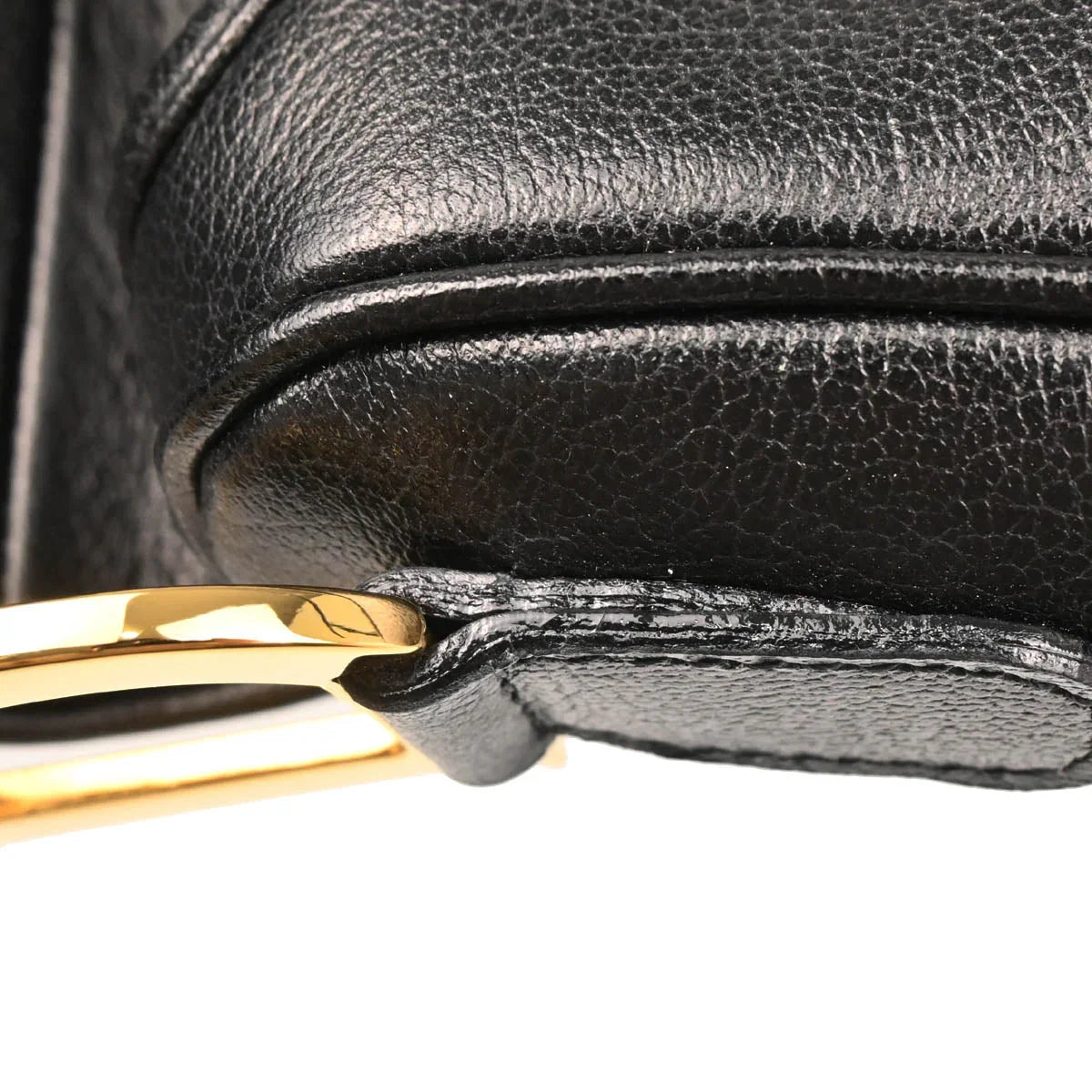 Christian Dior Black Leather Double Saddle Handbag