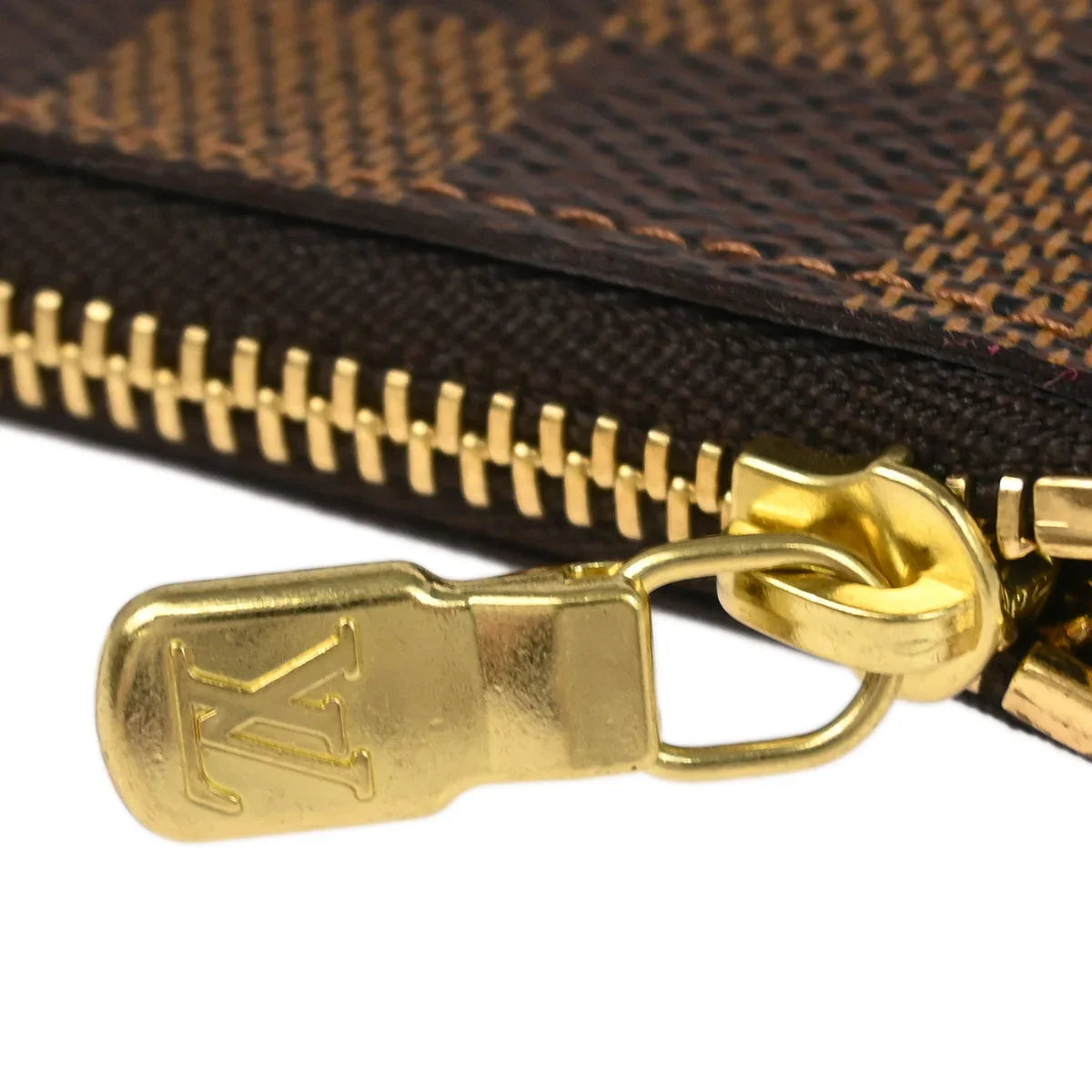 Louis Vuitton 2006 Damier Pochette Cles Coin Case Wallet Purse N62658