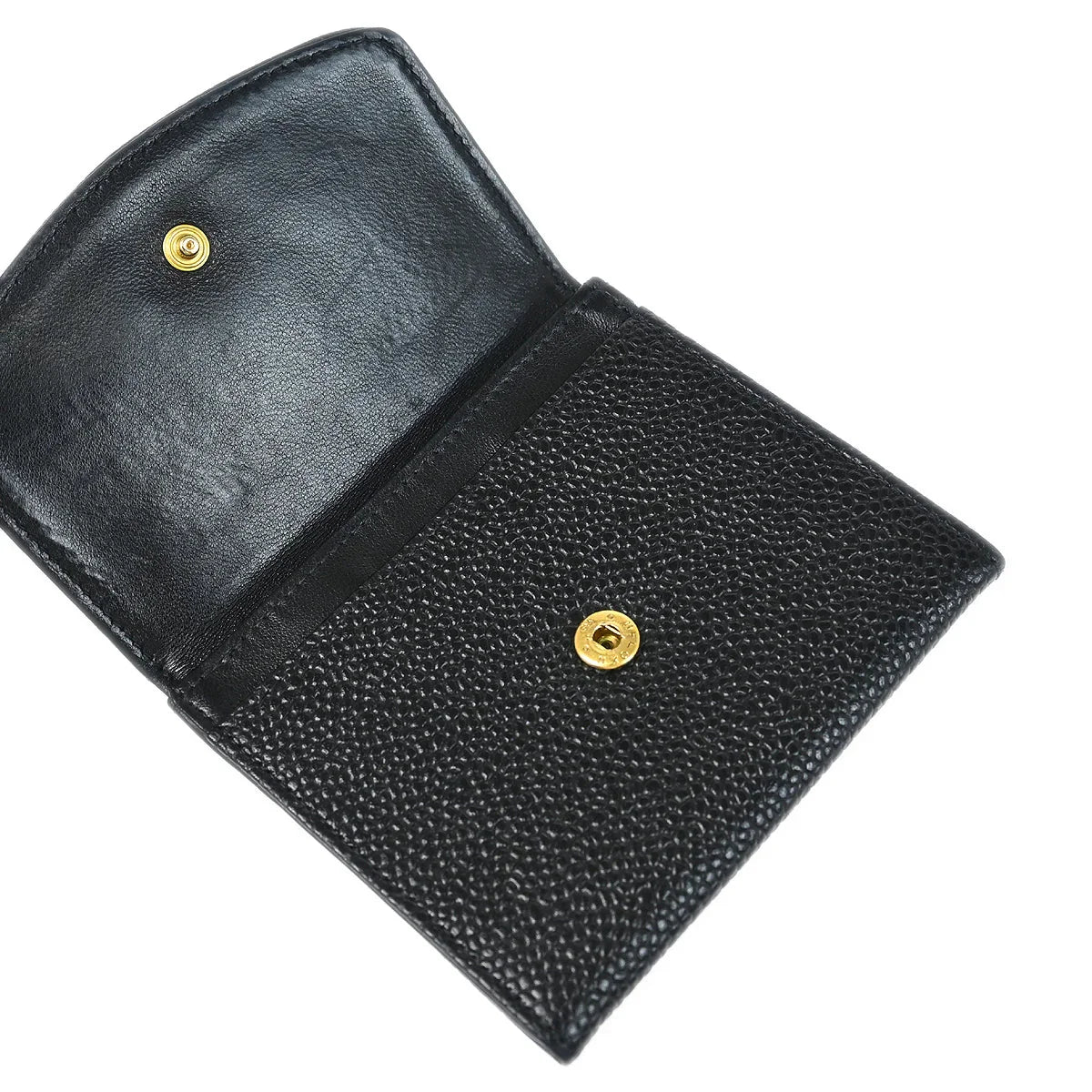 Chanel Black Caviar Coin Purse Wallet