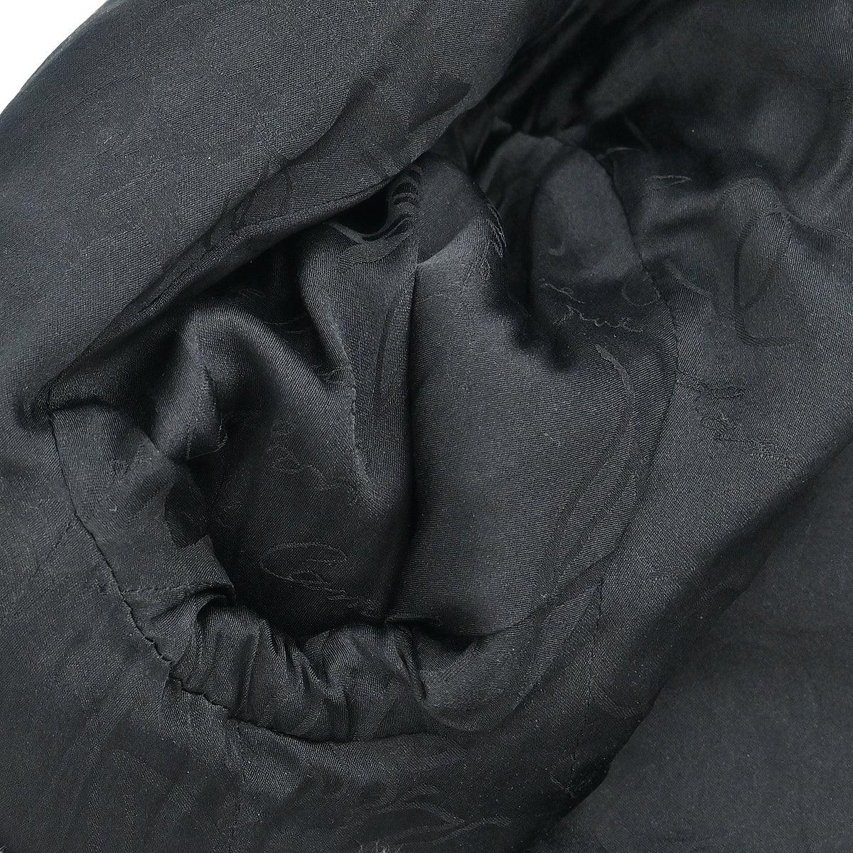 Chanel 2008 Little Black Line Single Breasted Collarless Jacket Black #36