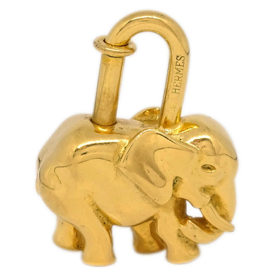Hermes 1988 Elephant Cadena Gold Small Good