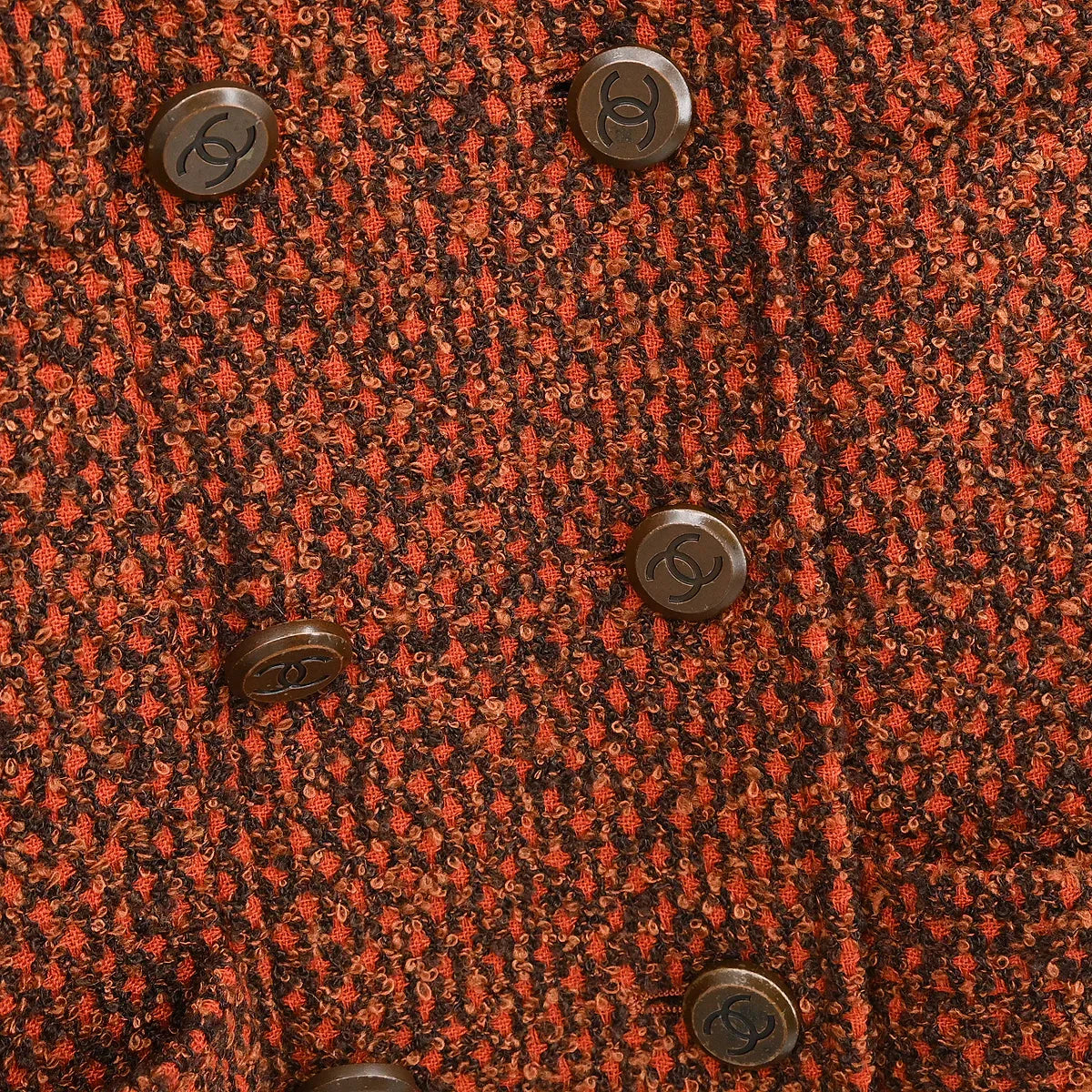 Chanel 1998 Double Breasted Jacket Brown #42