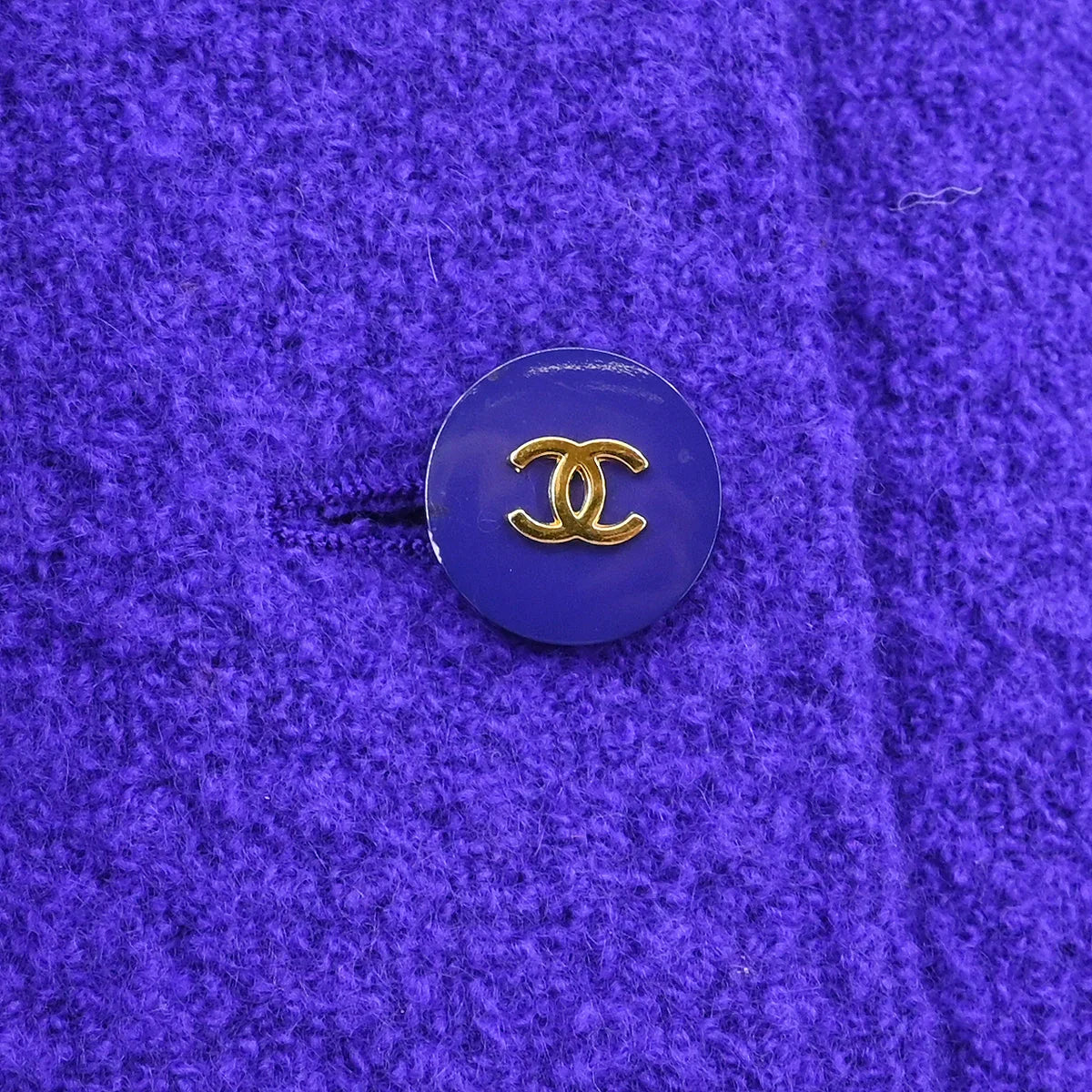 Chanel 1995 Single Breasted Jacket Purple #44