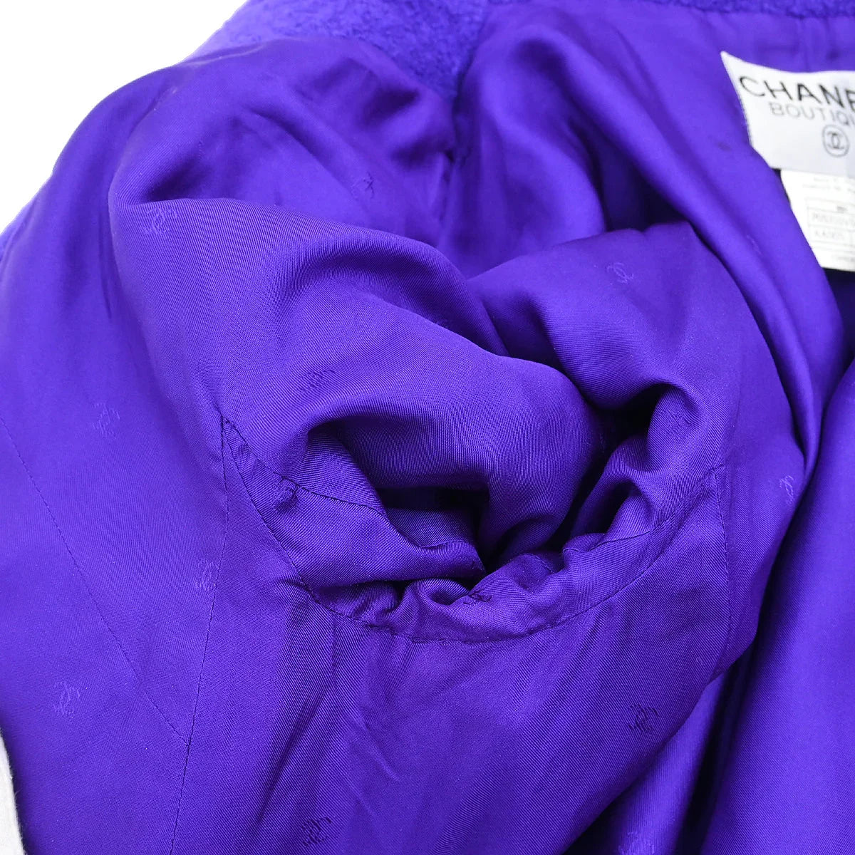 Chanel 1995 Single Breasted Jacket Purple #44