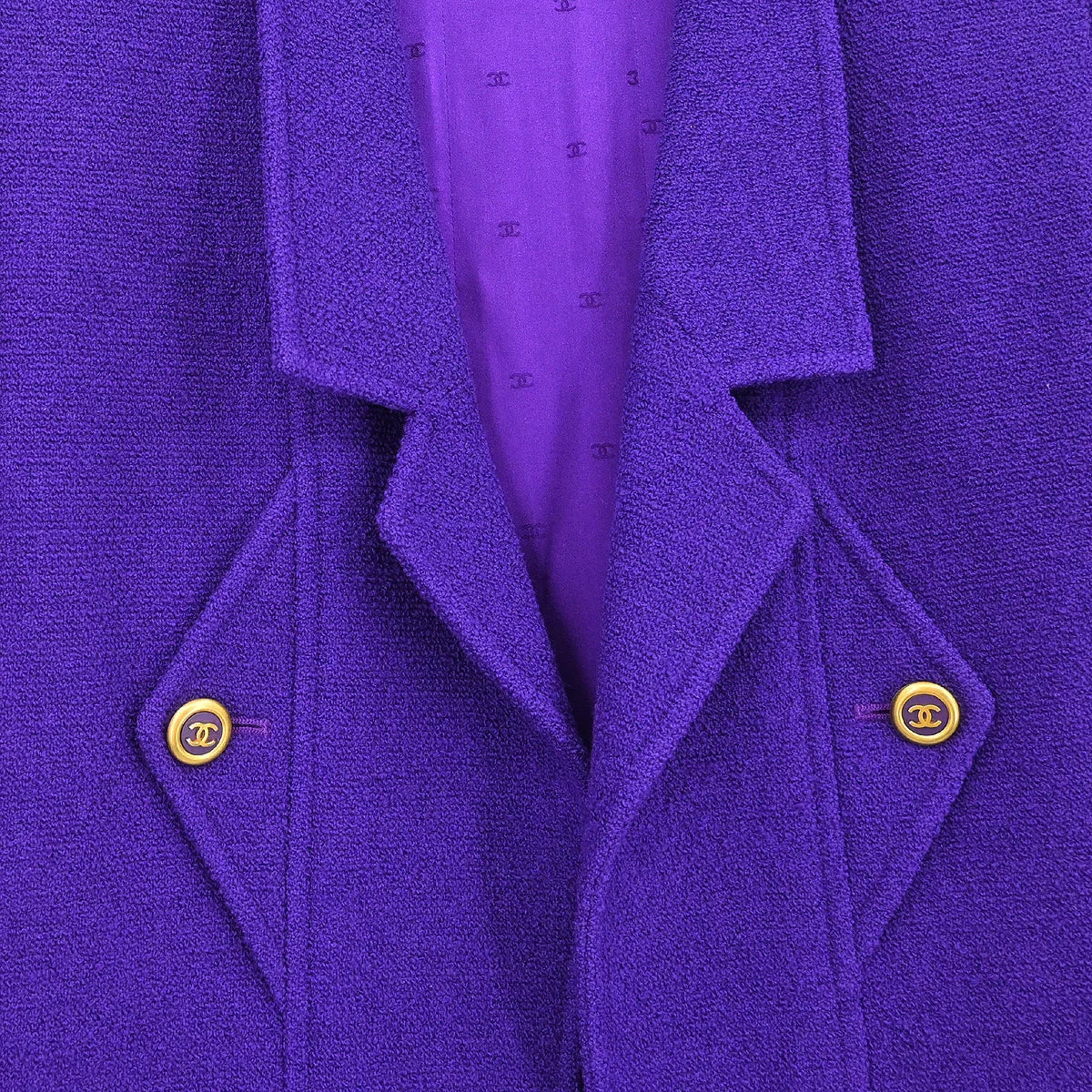 Chanel Coat Purple