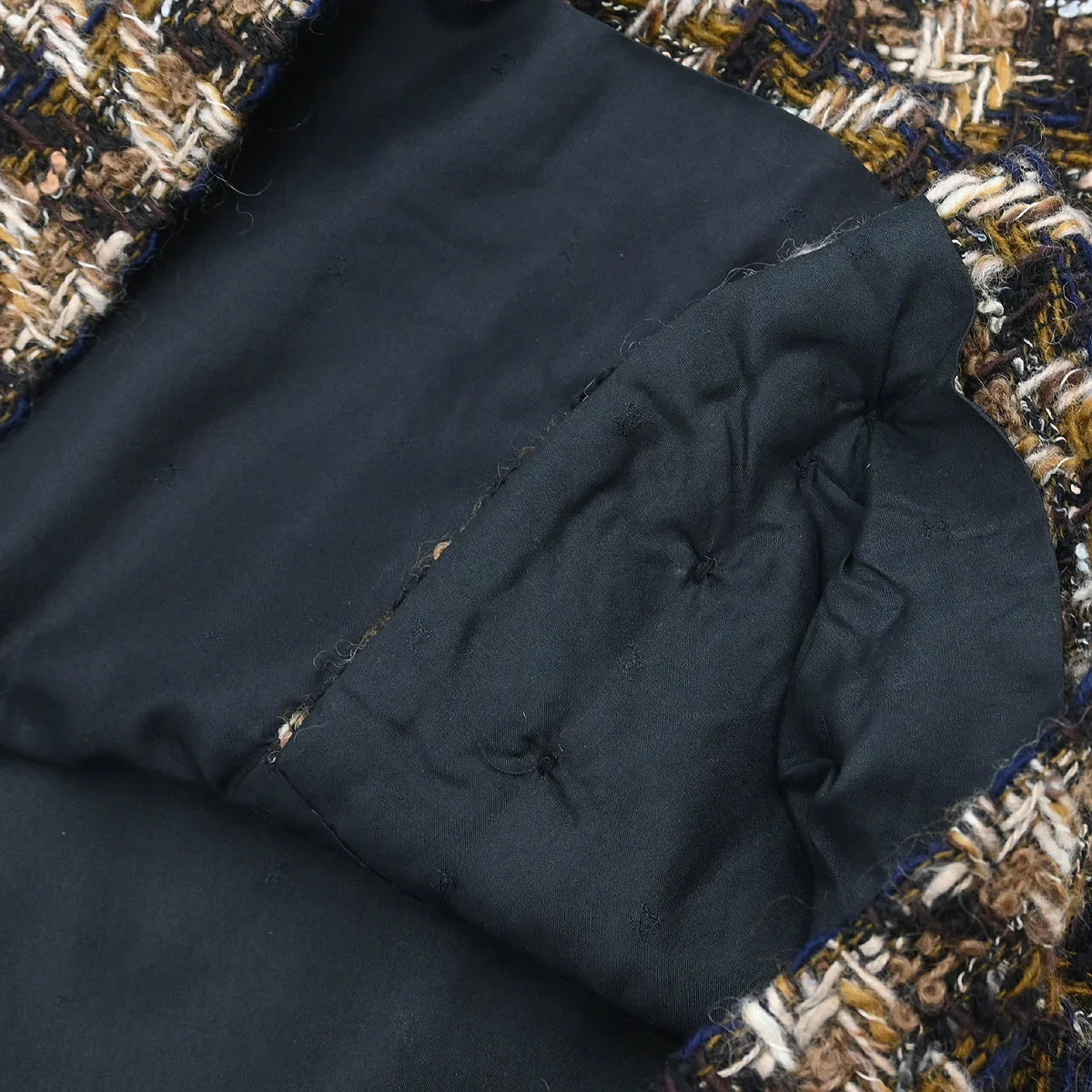Chanel Setup Suit Jacket Skirt Black #42