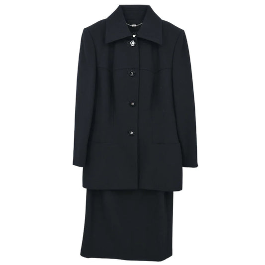 Celine Setup Suit Jacket Skirt Black #38