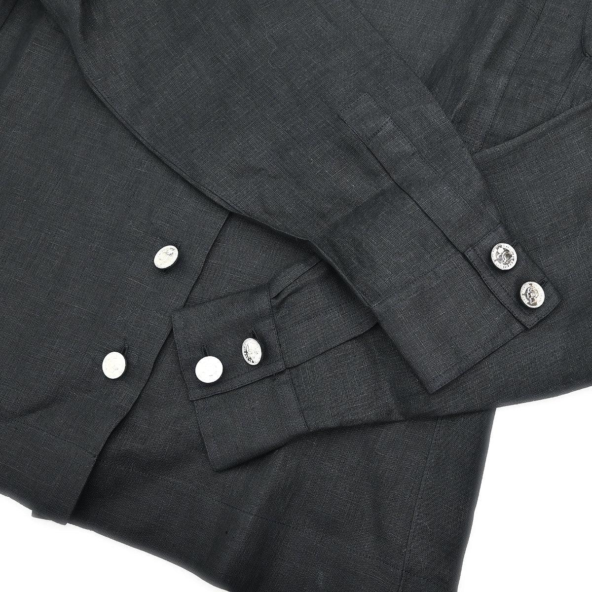 Chanel Blouse Sheer Shirt Black #40