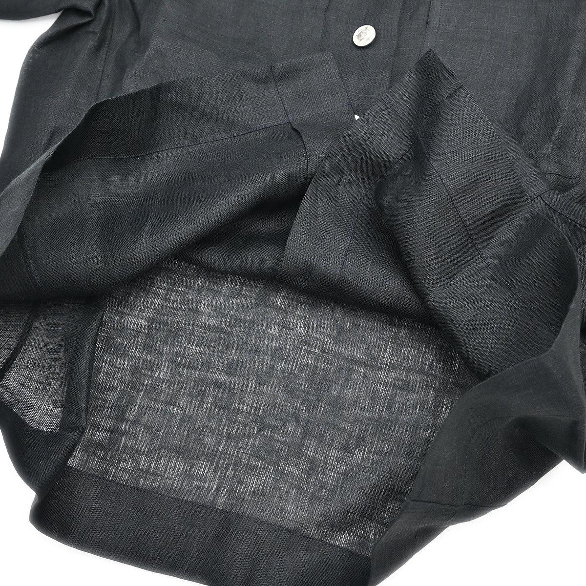 Chanel Blouse Sheer Shirt Black #40