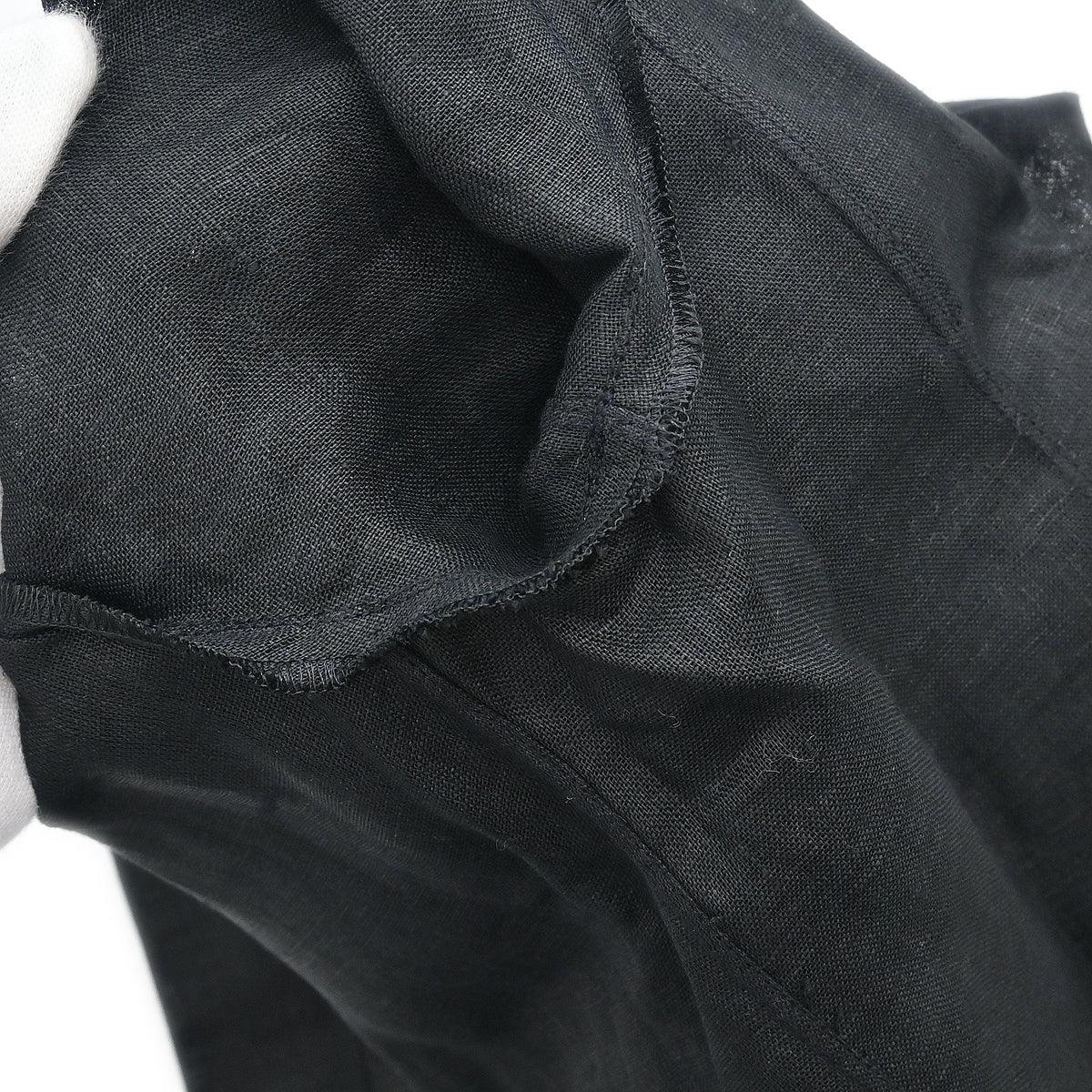 Chanel Blouse Sheer Shirt Black #40