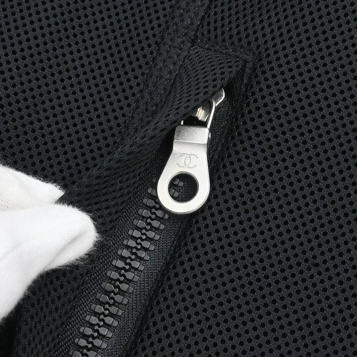 Chanel 2003 Sport Line Zip Up Jacket Black #44