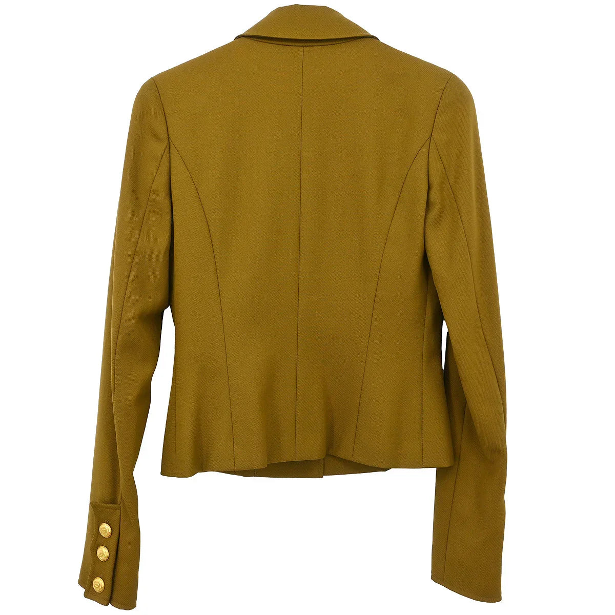 Chanel 1996 Single Breasted Jacket Khaki #38