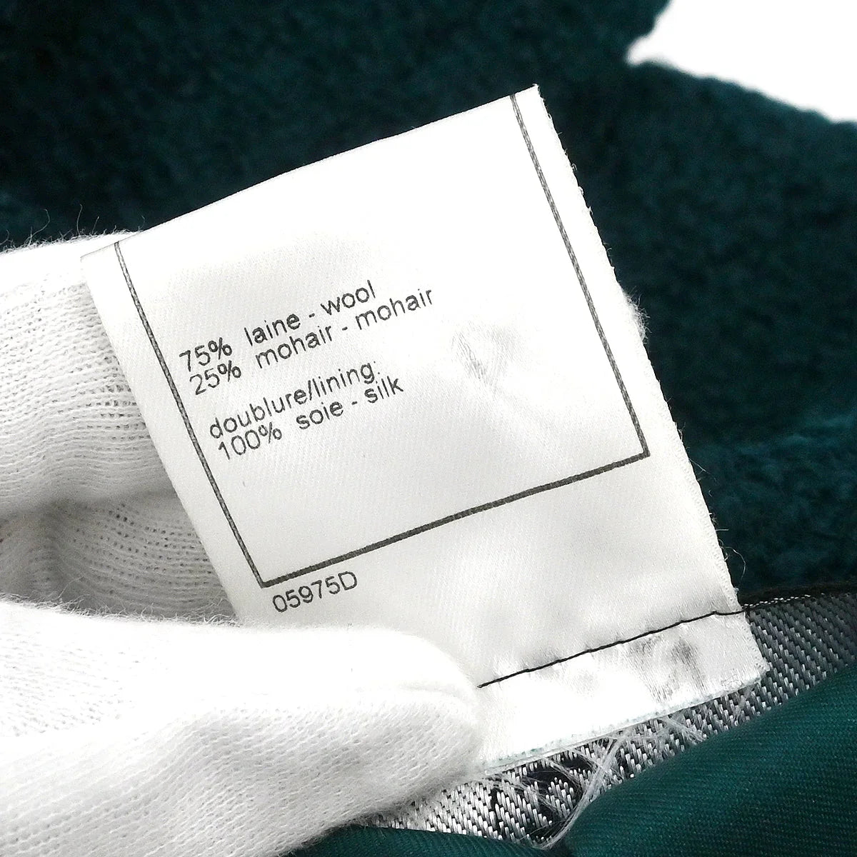 Chanel 1997 Single Breasted Jacket Dark Green #42