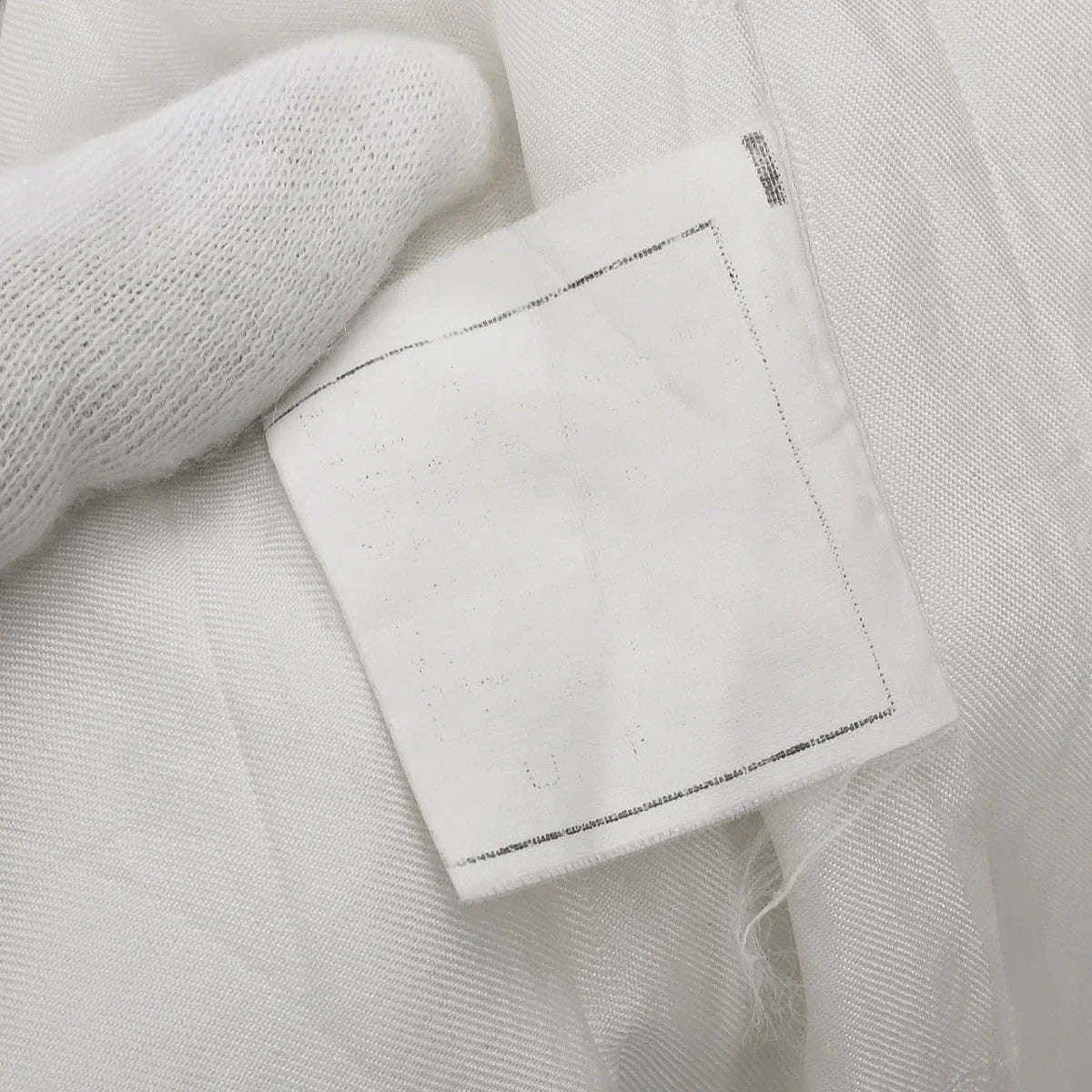 Chanel Collarless Single Breasted Jacket White