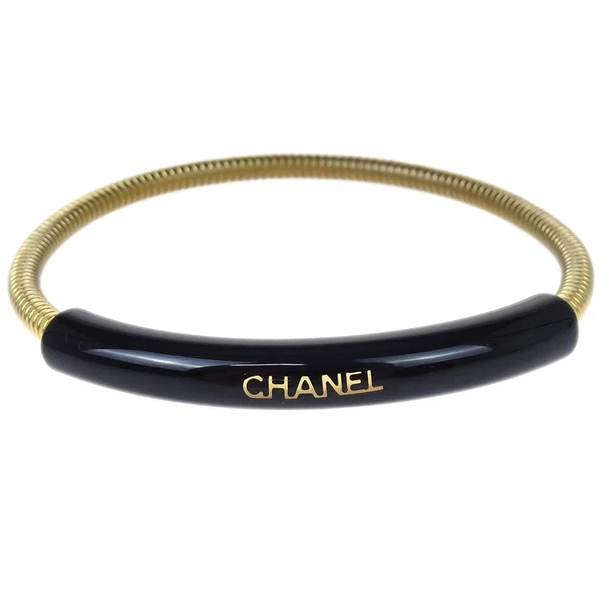 Chanel Bracelet Gold Black 01P