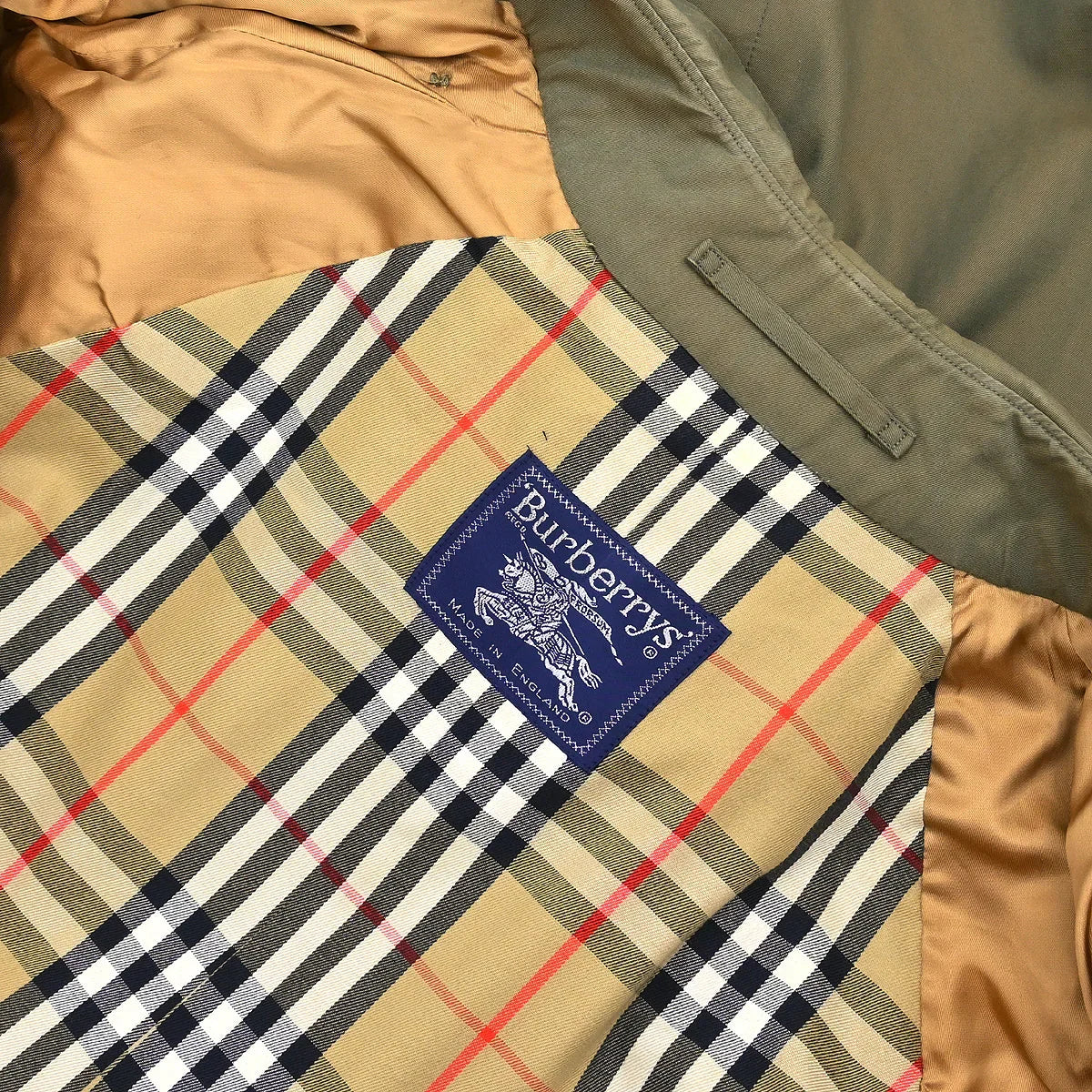 Burberrys Double Breasted Trench Coat Khaki #48
