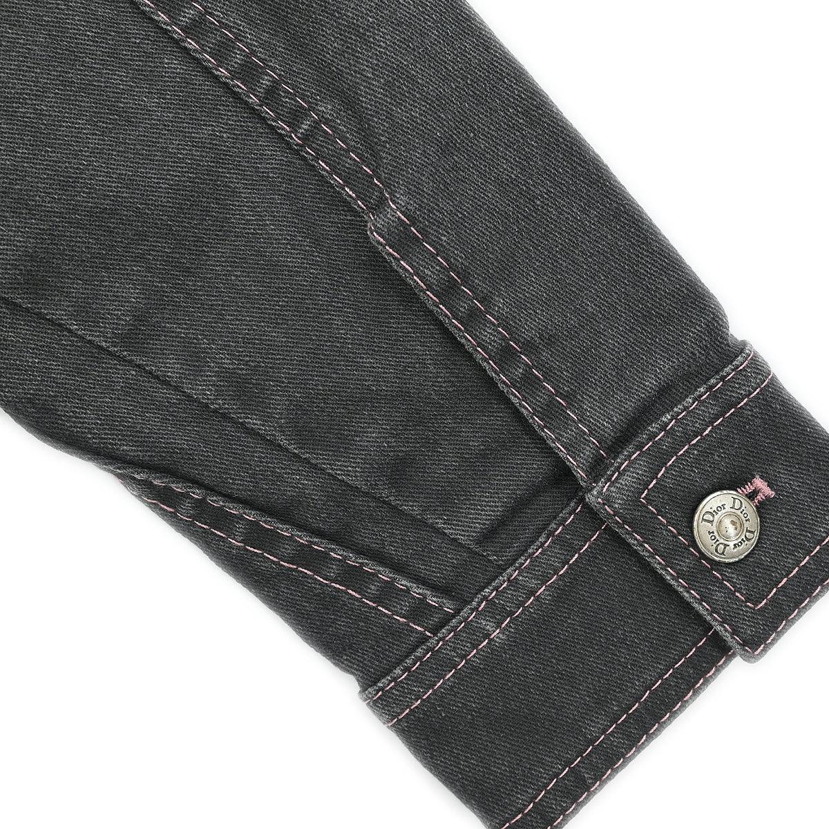 Christian Dior 2003 Single Breasted Denim Jacket Black #36