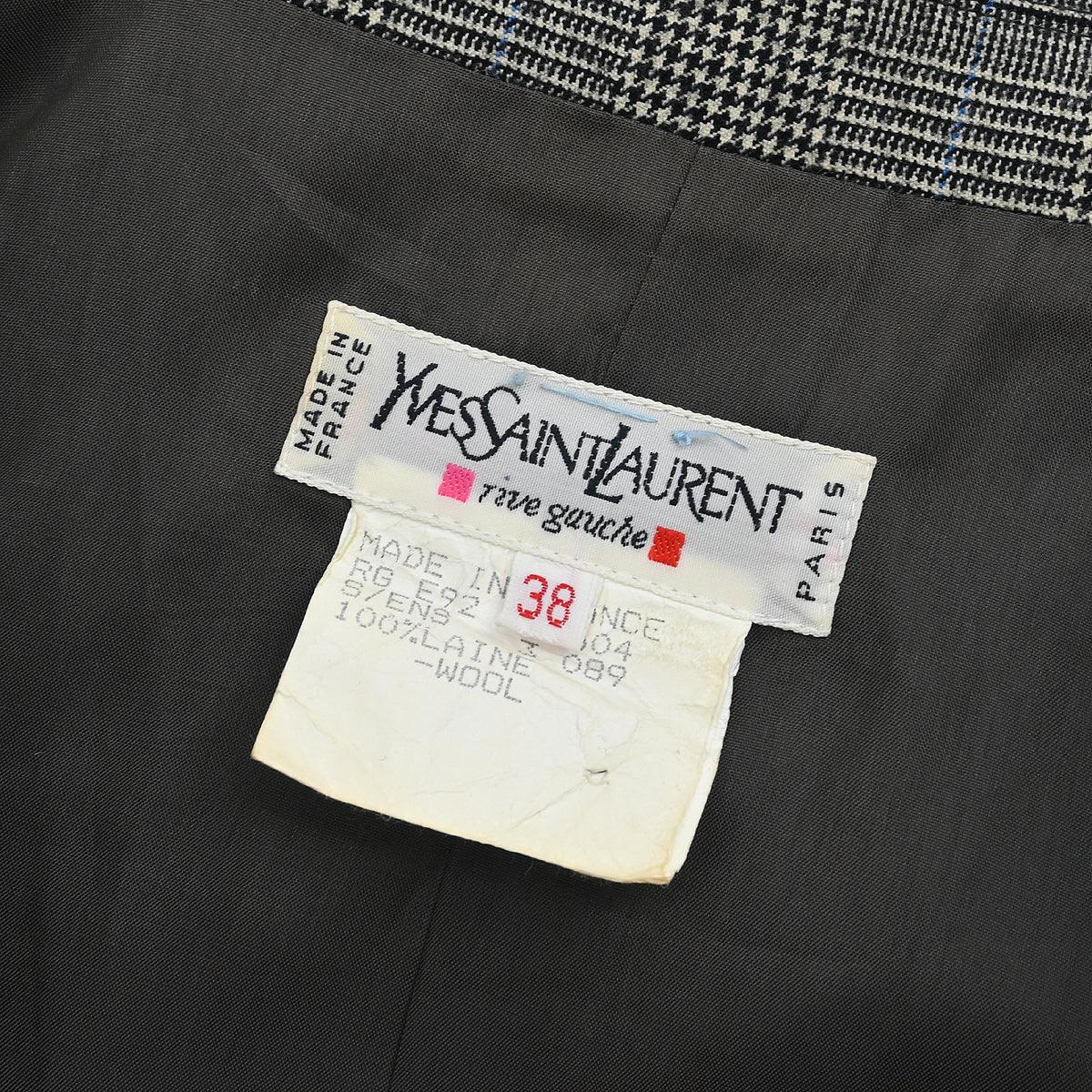 Yves Saint Laurent Single Breasted Jacket Gray #38