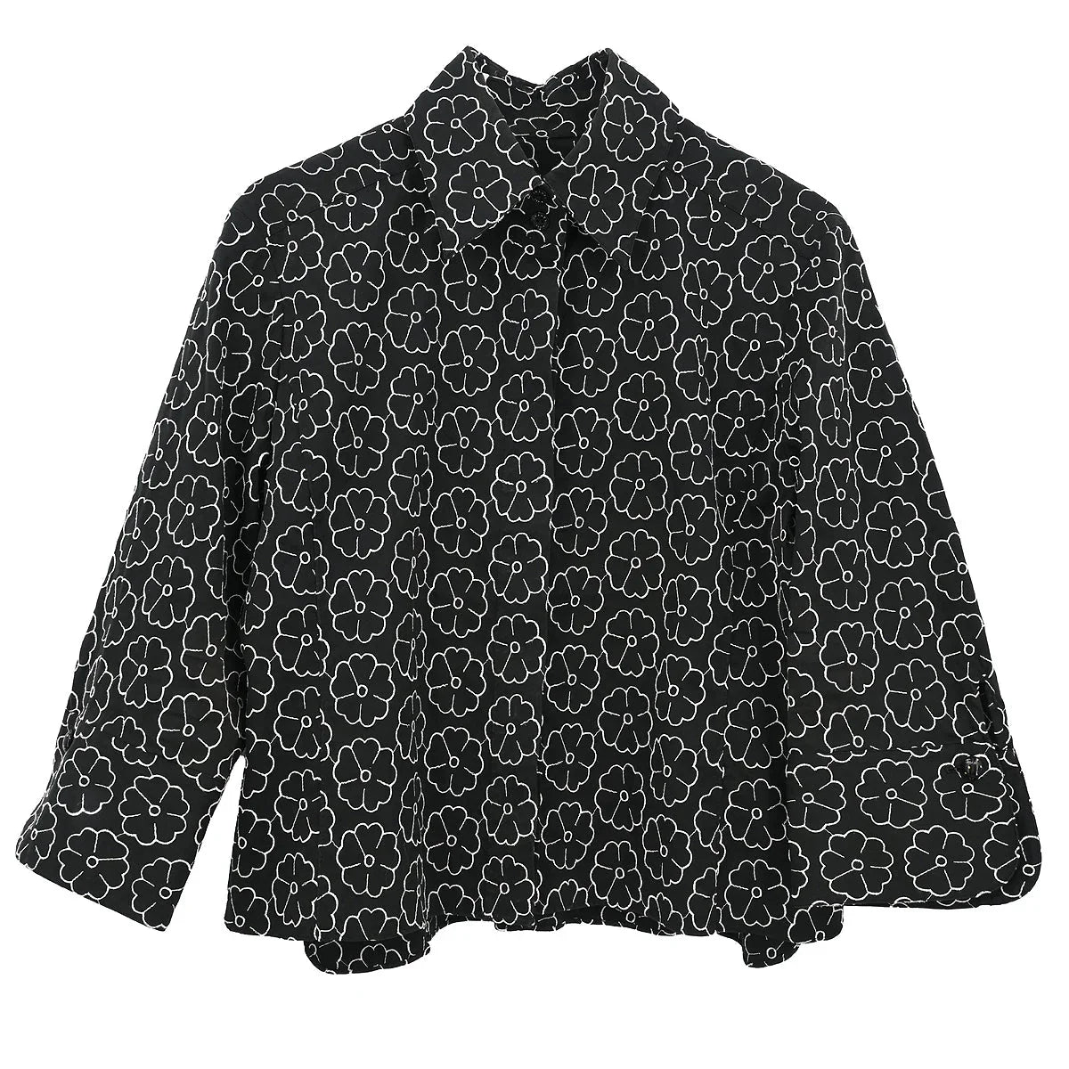 Chanel 2004 Blouse Shirt Black #44